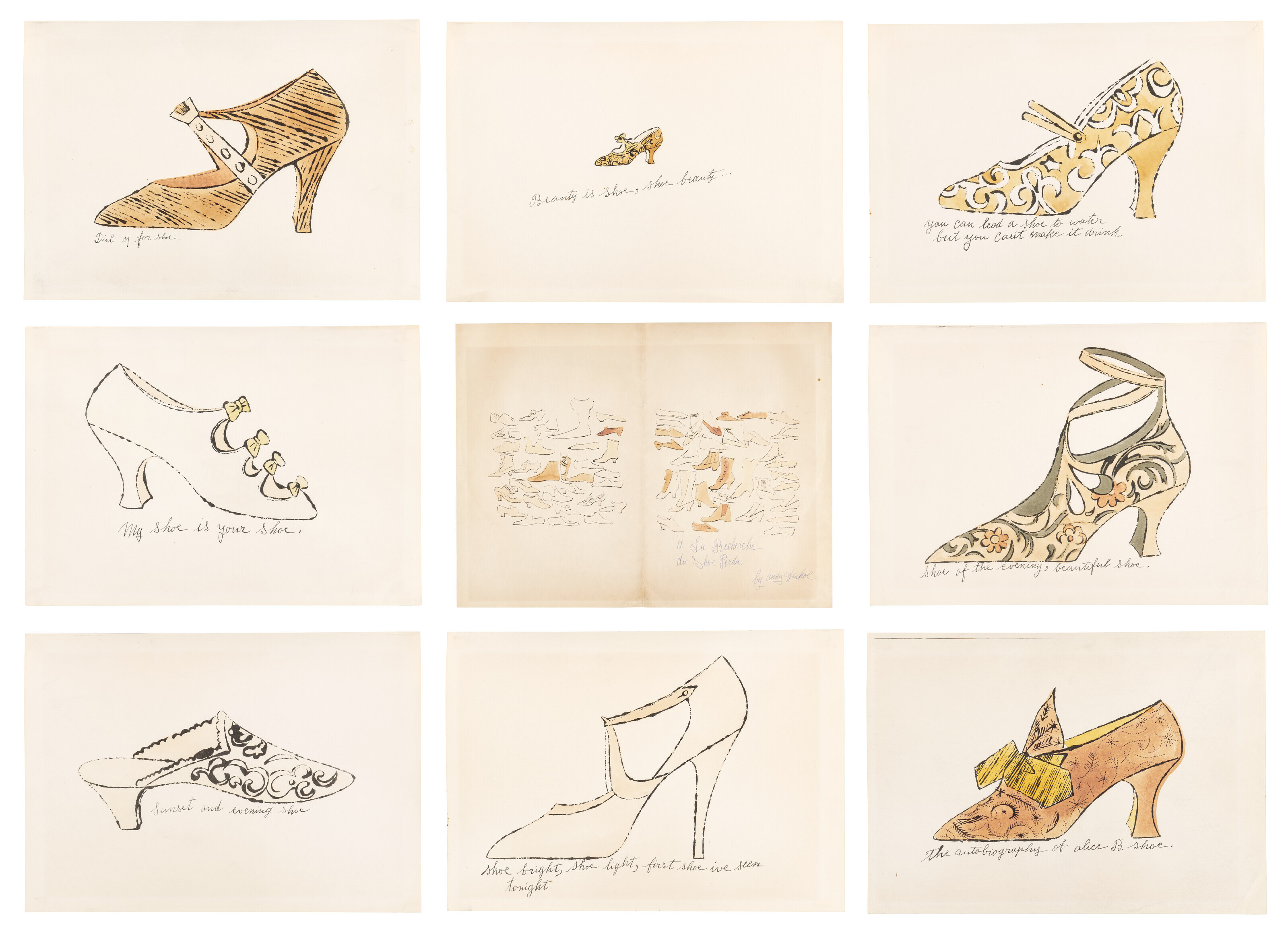 ANDY WARHOL (1928-1987), A La Recherche du Shoe Perdu | Christie's