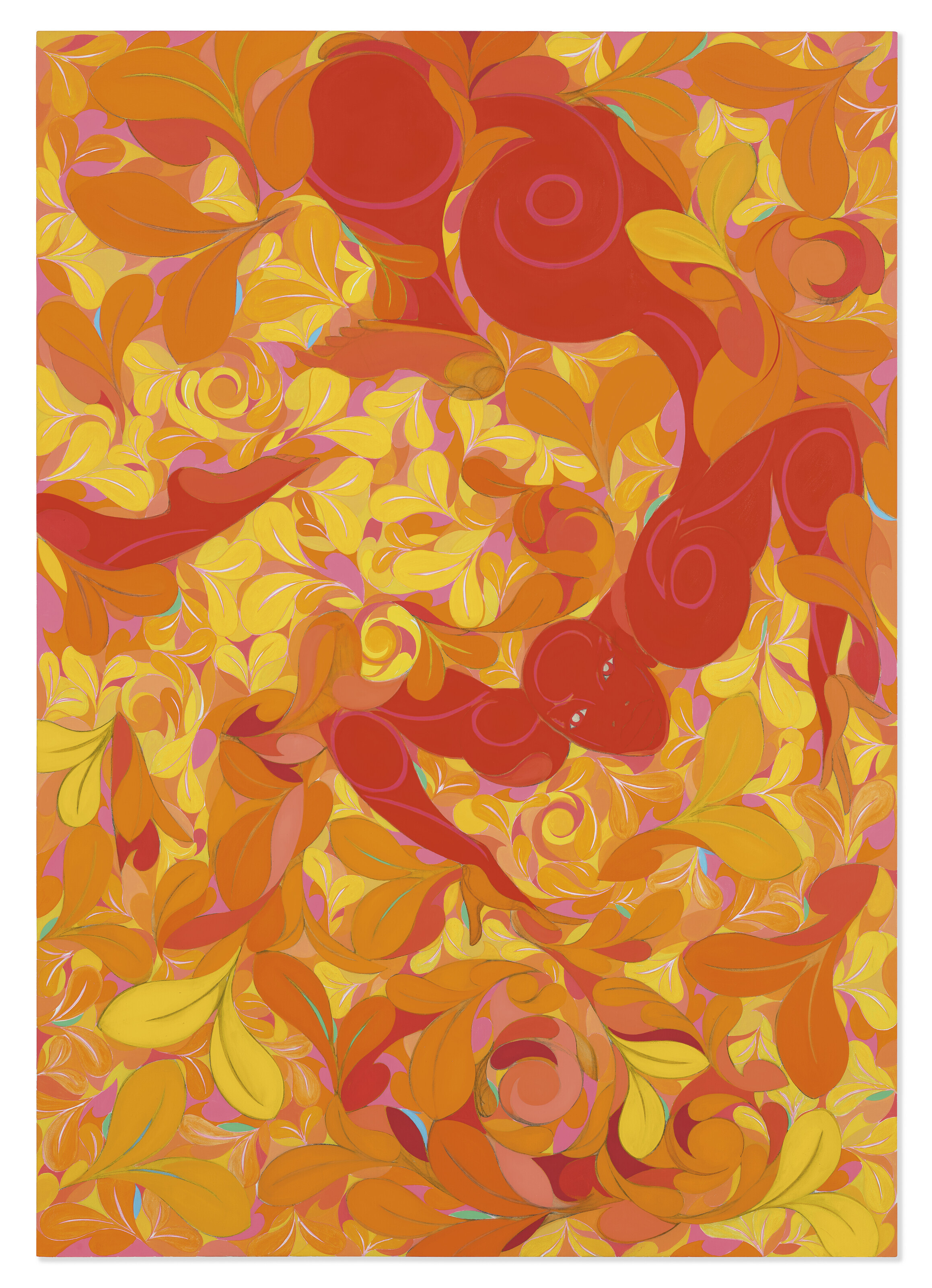 Tunji Adeniyi-Jones (b. 1992), Reverse Dive Red, 2023