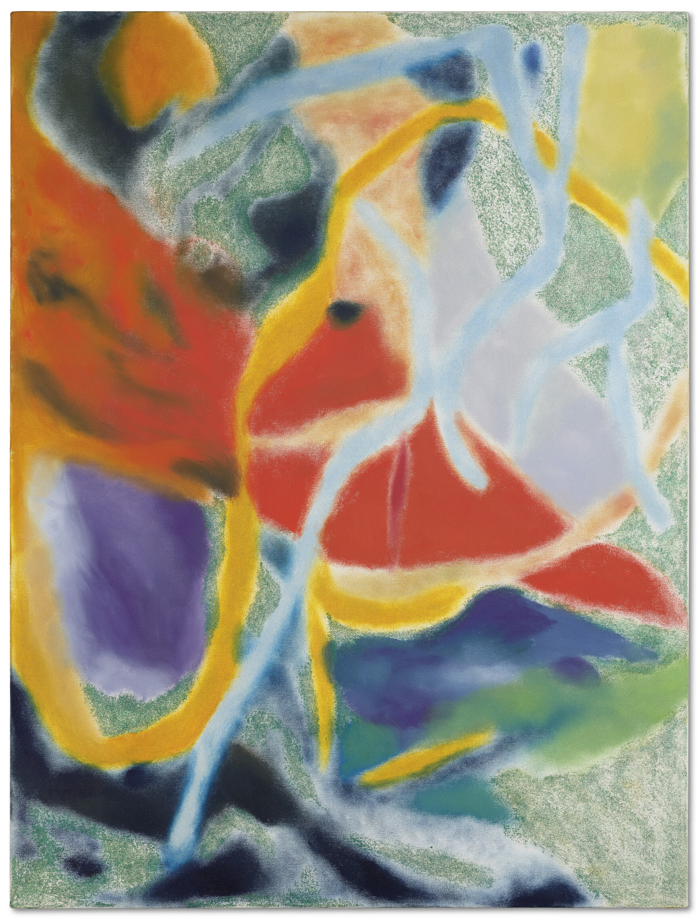 Lucy Bull (b. 1990), Untitled, 2017. Oil on canvas, offered in the Post-War and Contemporary Art Day Sale on 14 October 2023 at Christie's in London