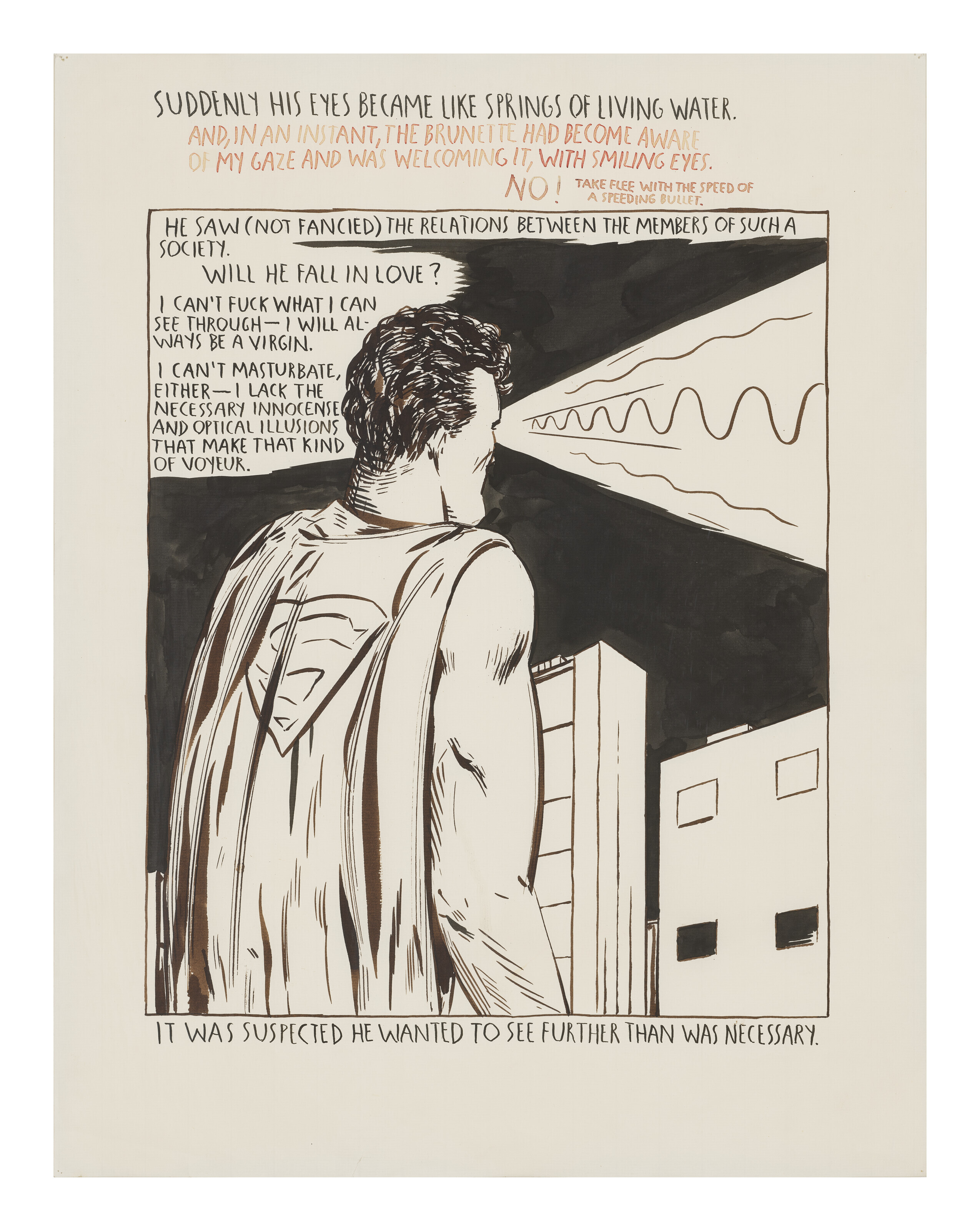 RAYMOND PETTIBON (B. 1957), (Untitled) Superman | Christie's