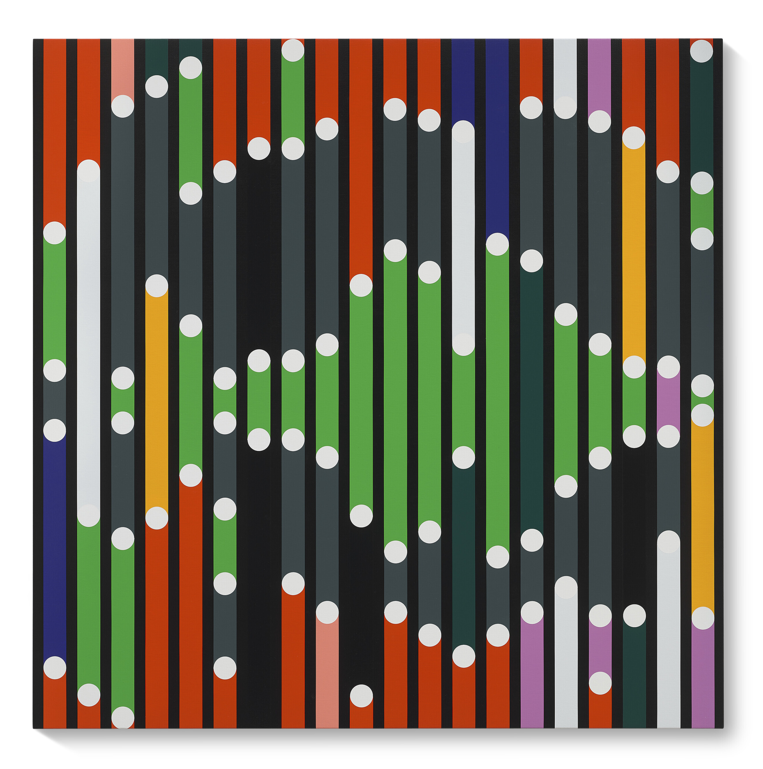 Sarah Morris (b. 1967), War of Roses (Sound Graph), 2018, offered in First Open: Post-War and Contemporary Art Online until 17 October 2023