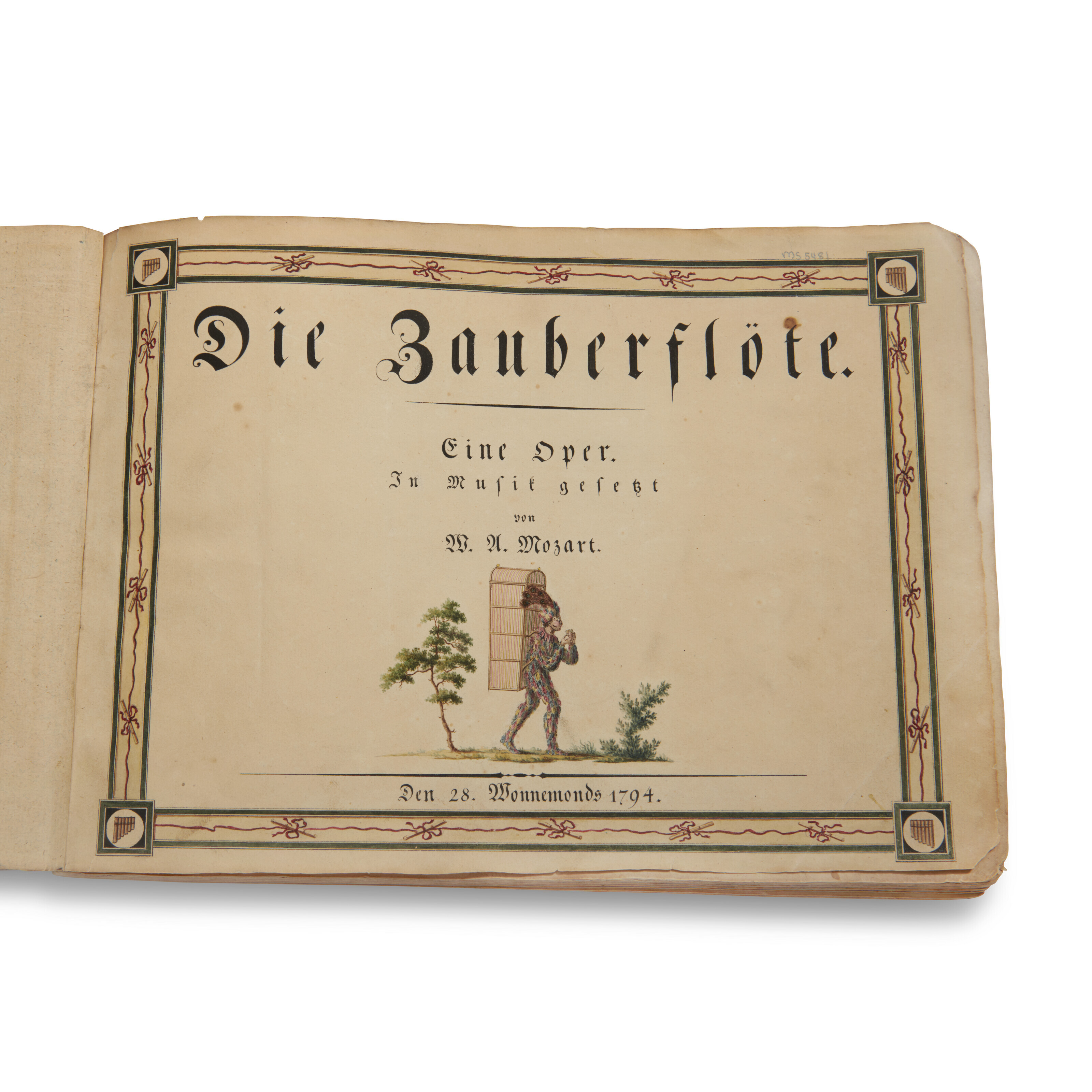 Wolfgang Amadeus Mozart (1756-1791), Early copyist manuscript of Die  Entführung aus dem Serail, K.384, n.p. [Austria], n.d. [?late 18th century  or early 19th century] | Christie's