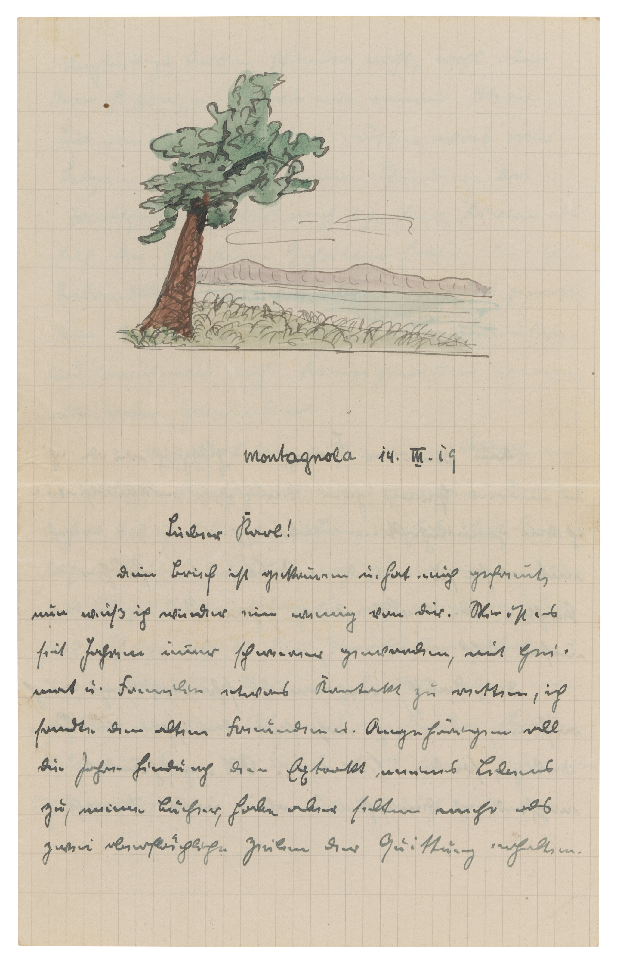 Hermann Hesse (1877-1962), Two autograph letters and one