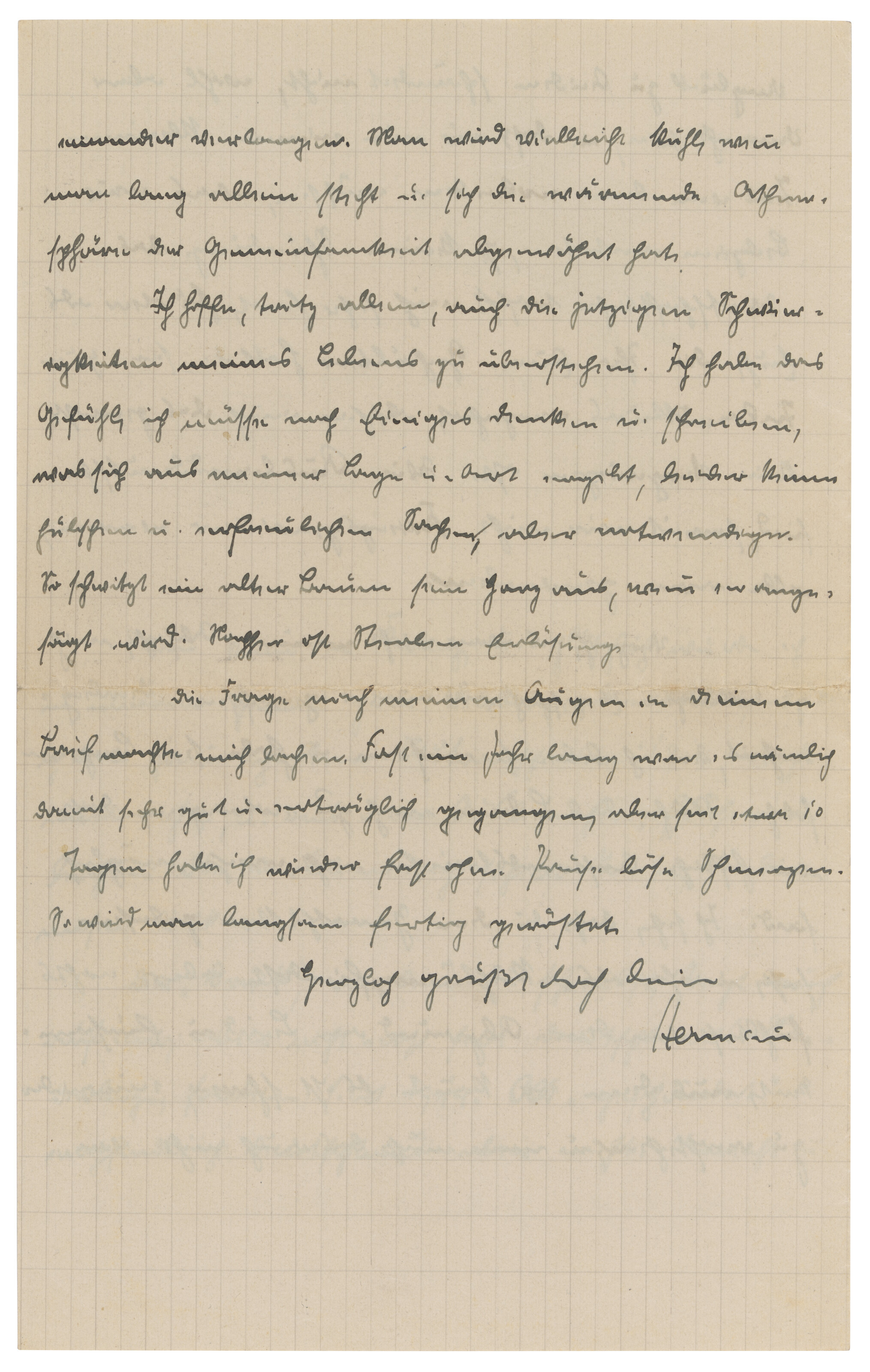 Hermann Hesse (1877-1962), Two autograph letters and one postcard