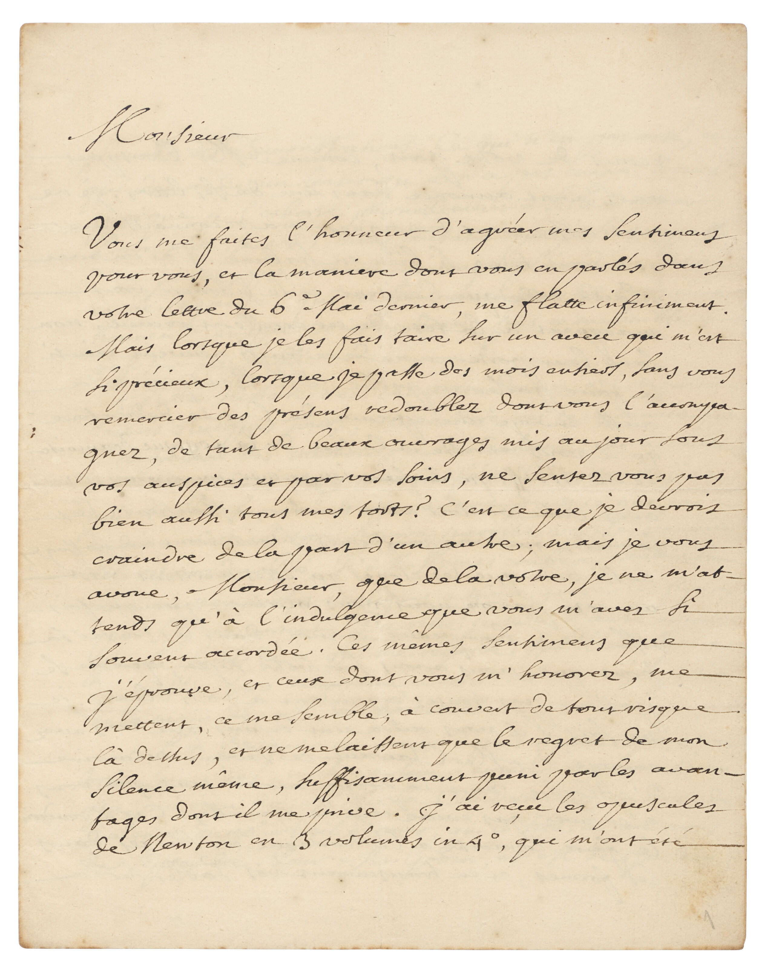 JeanJacques d'Ortous de Mairan (16781771), Seven autograph letters