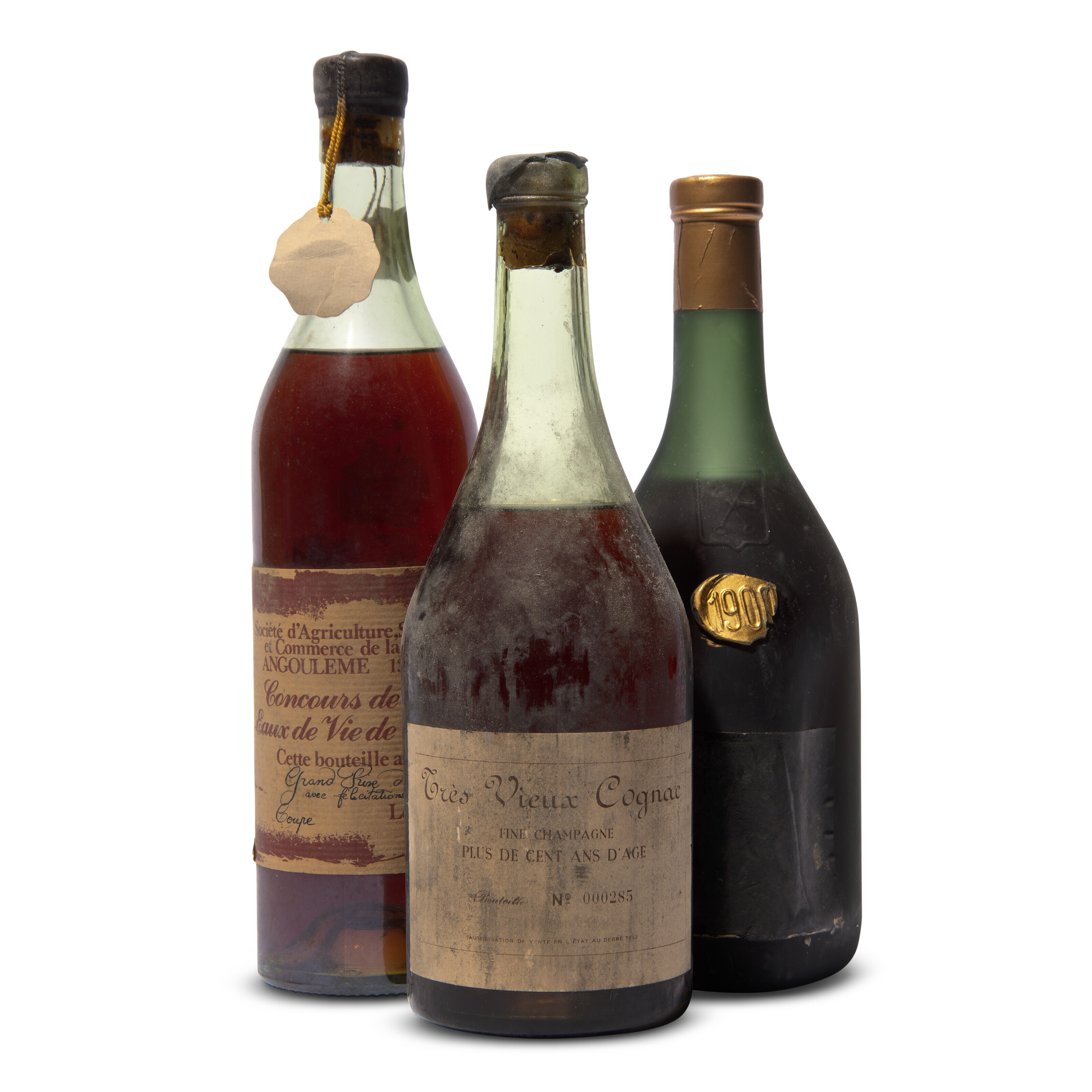 Mixed Cognac and Armagnac 1900, Sempé Armagnac 1900Good appearance (1