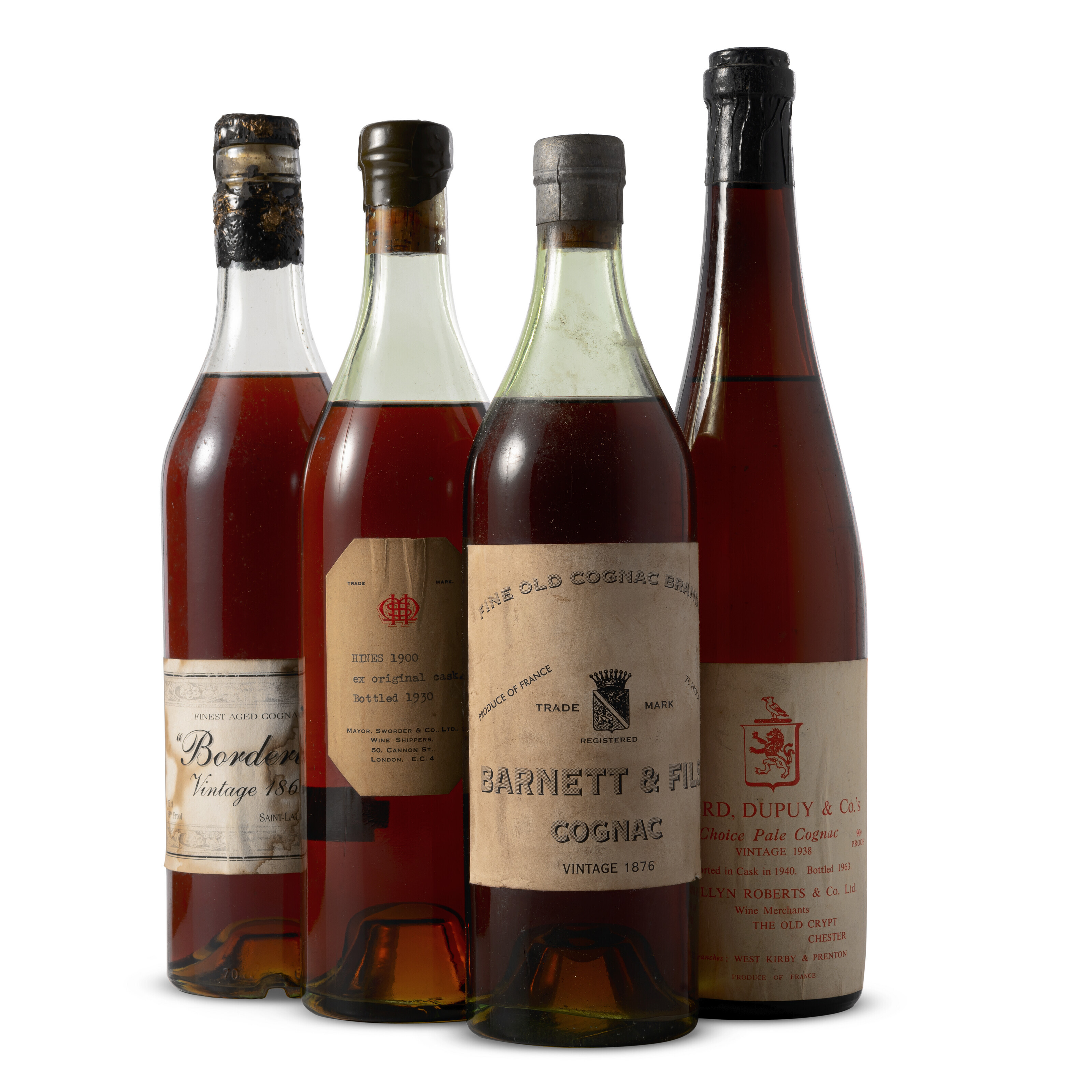 Mixed Cognac 18651938, SaintLaurent de Cognac Borderies Finest Aged