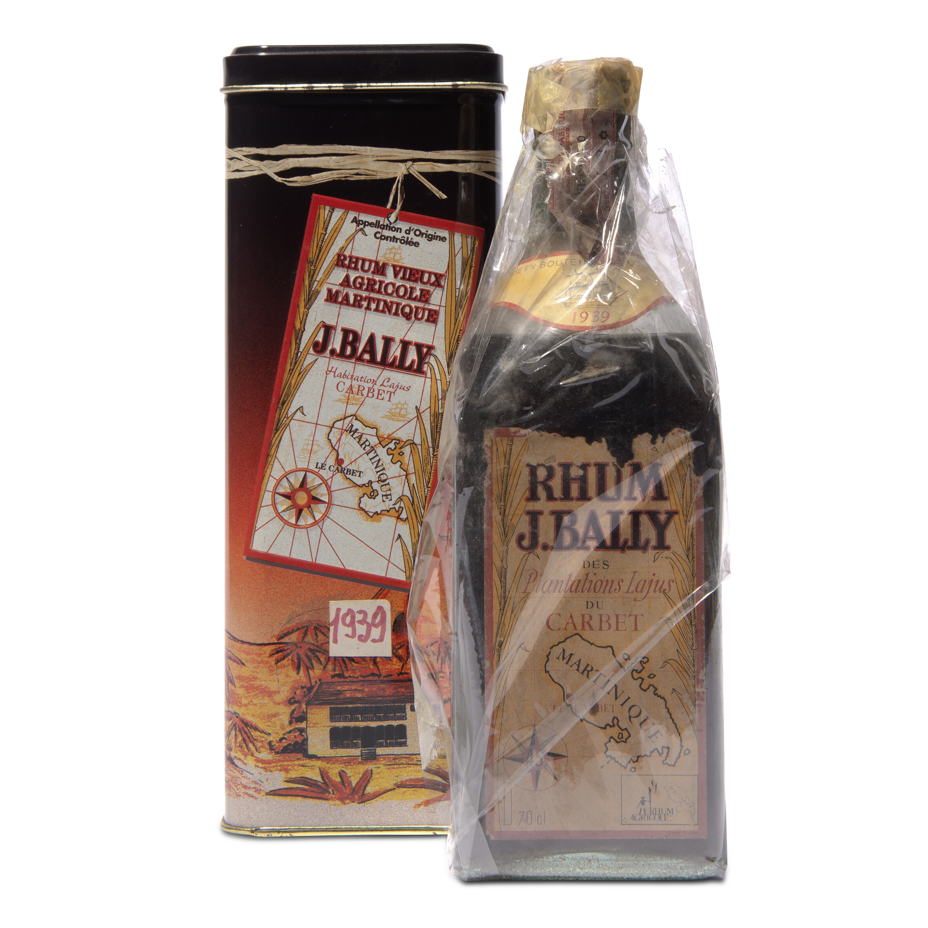 J Bally Vieux Rhum Agricole Habitation Lajus du Carbet 1939, RhumIn ...