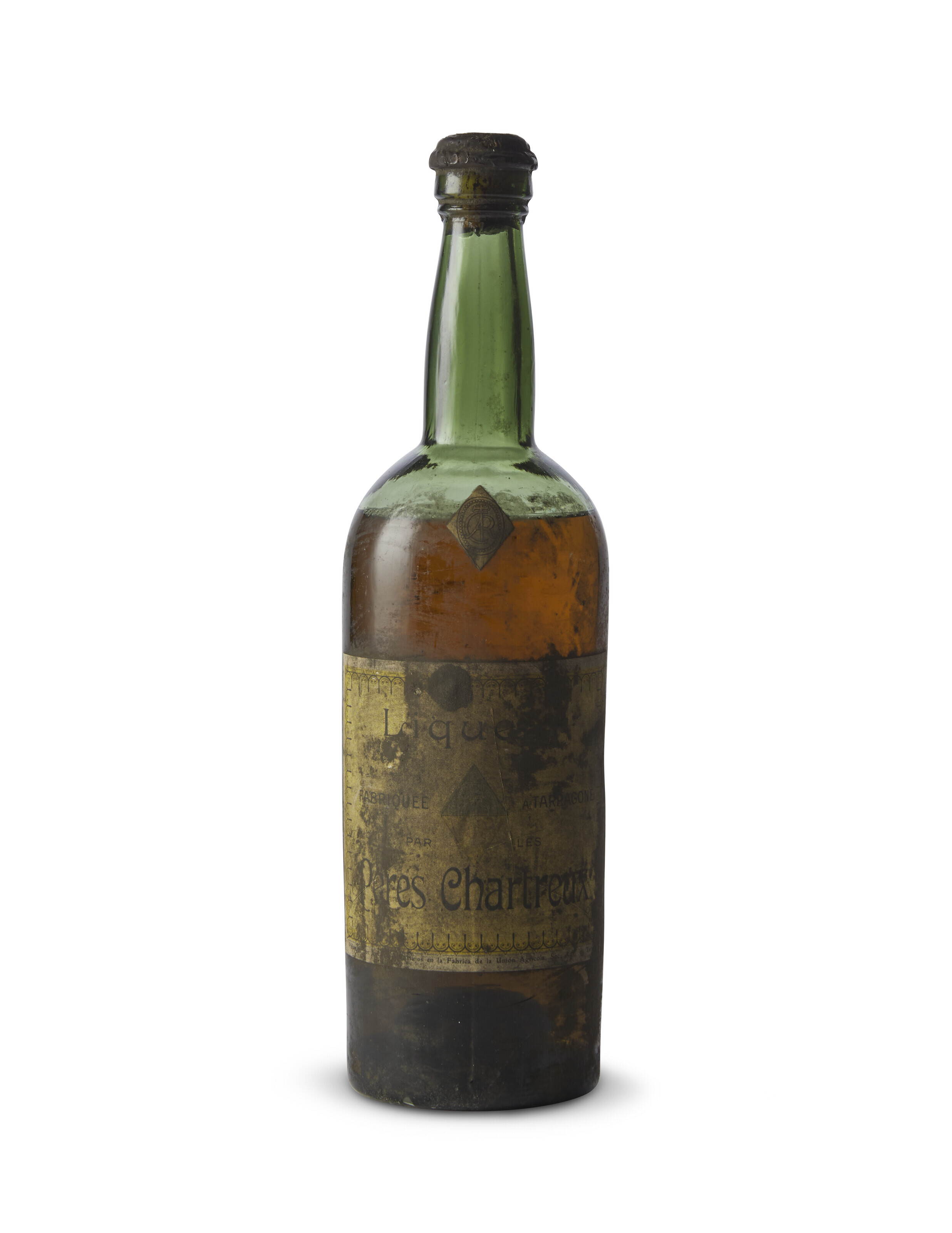 Chartreuse Jaune Tarragone 1904-1930, ChartreusePaper seal. Remains of ...