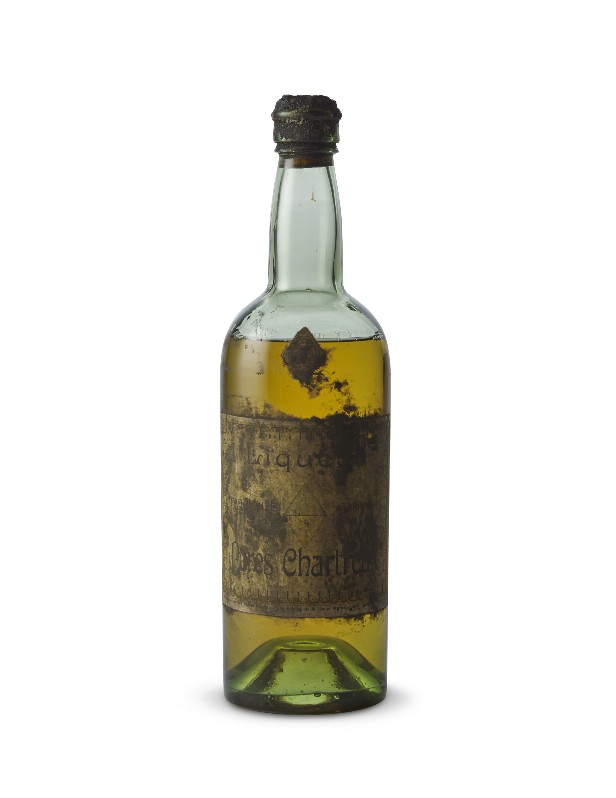 Chartreuse Jaune Tarragone 1904-1930, ChartreusePaper seal. Remains of ...