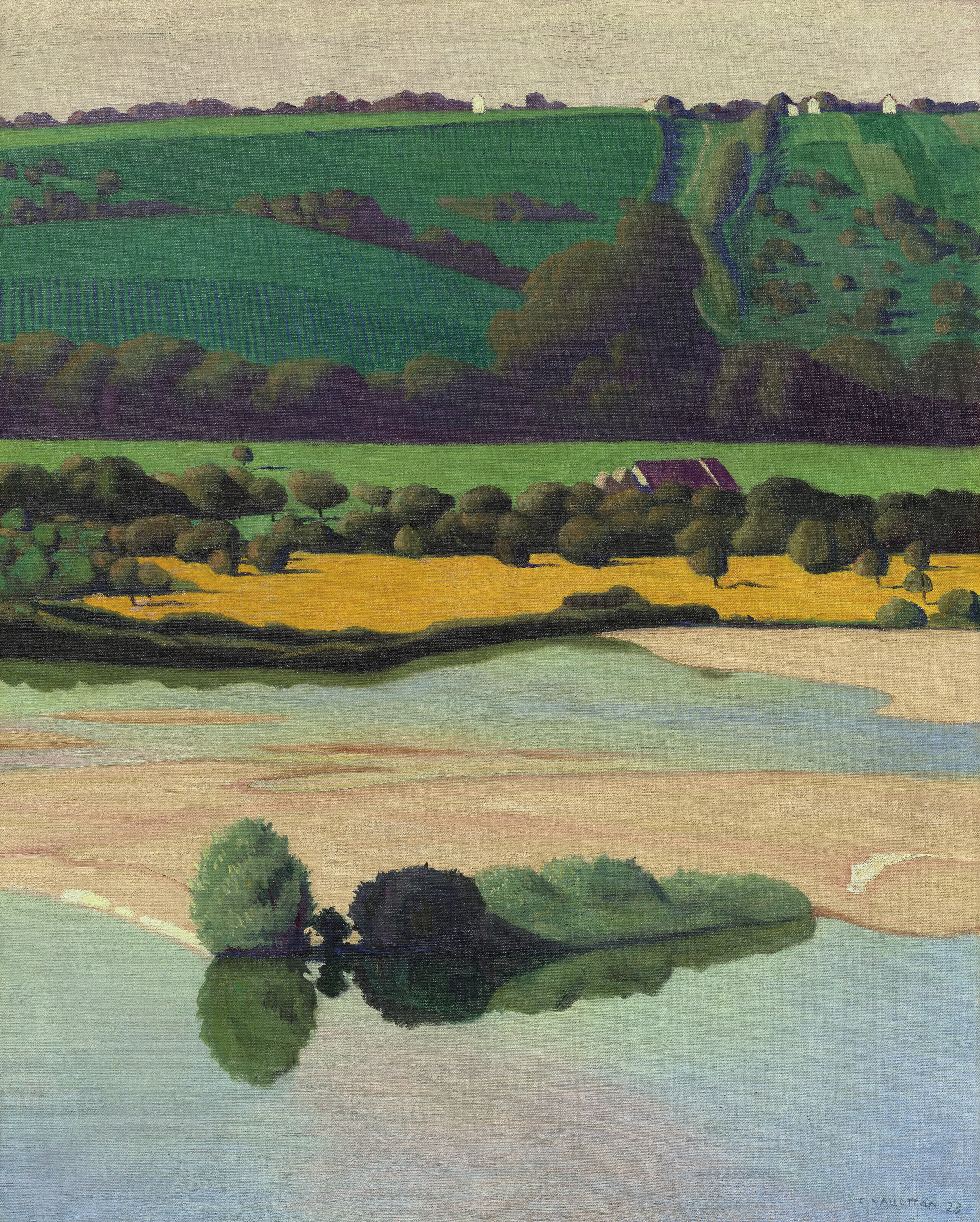 Felix Vallotton (1865-1925), Un soir sur la Loire, 1923. Sold for £882,000 on 13 October 2023 at Christie’s in London