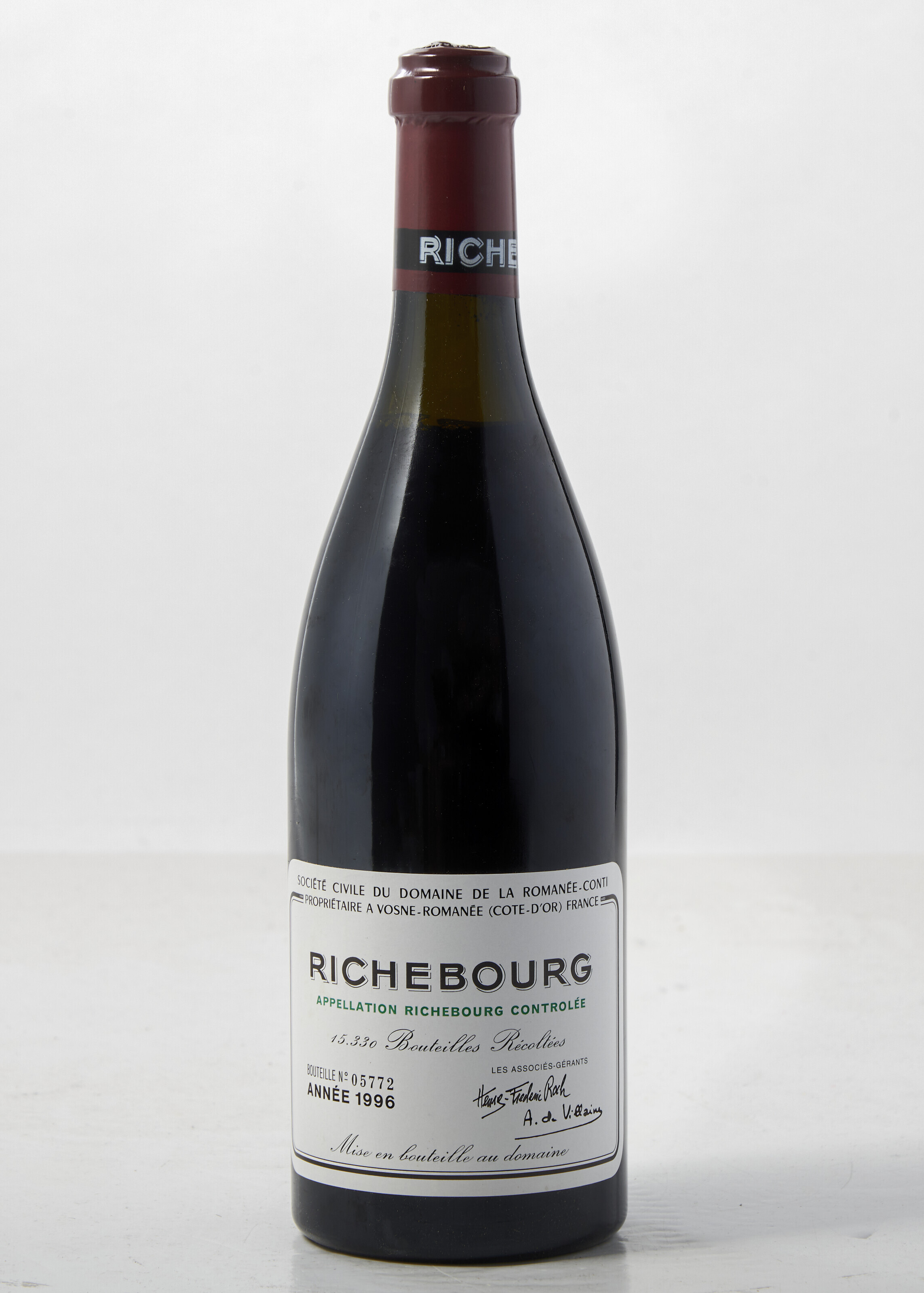 Domaine de la Romanée-Conti, Richebourg 1996offered in Fine and Rare Wines & Spirits Online: Continental Cellars on 11-24 October 2023 at Christie's Online