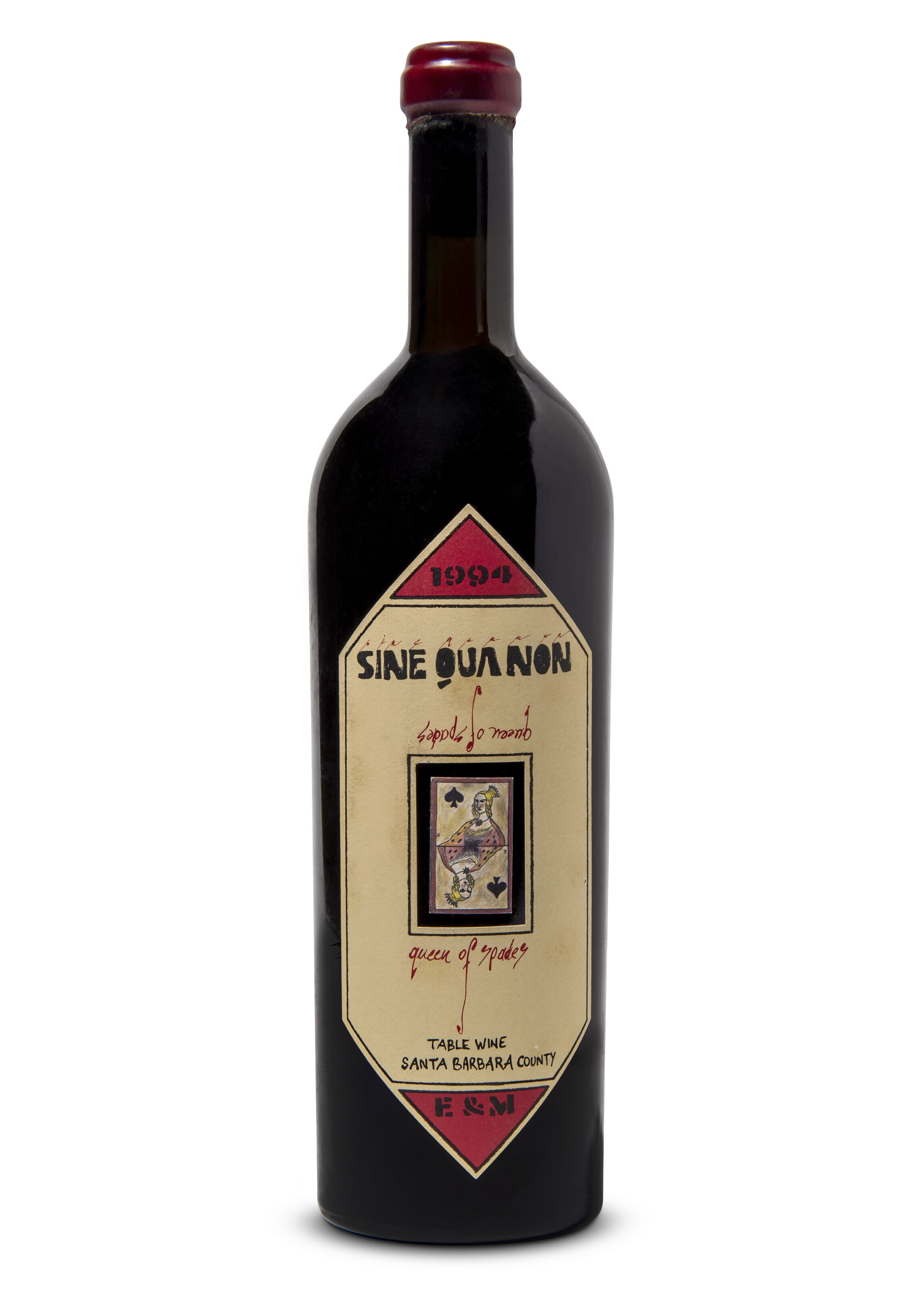 Sine Qua Non Queen of Spades 1994 Santa BarbaraSlightly bin soiled
