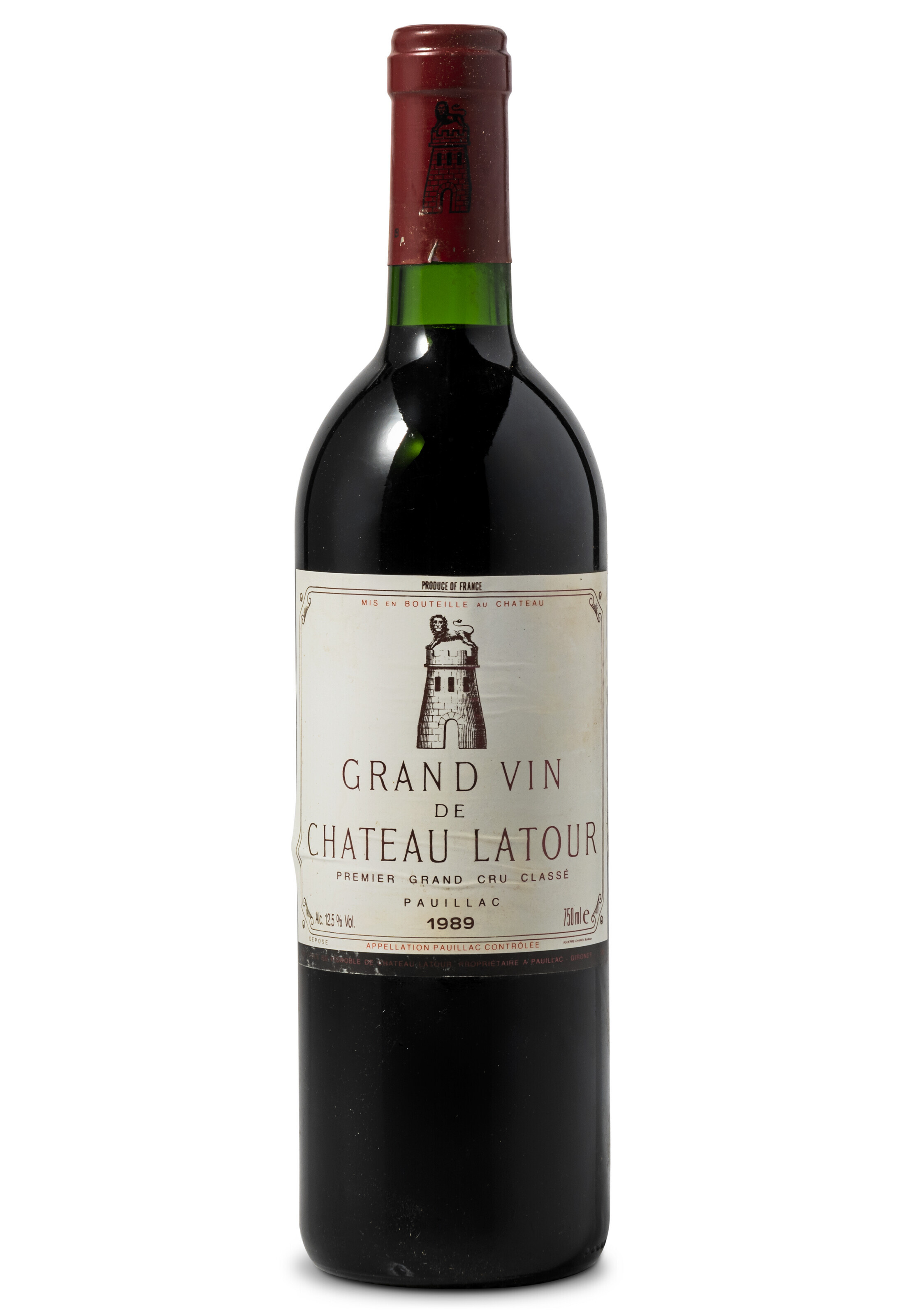 Étiquette Château Latour 1989 - 300cl - Pauillac 1er Grand Cru Classé