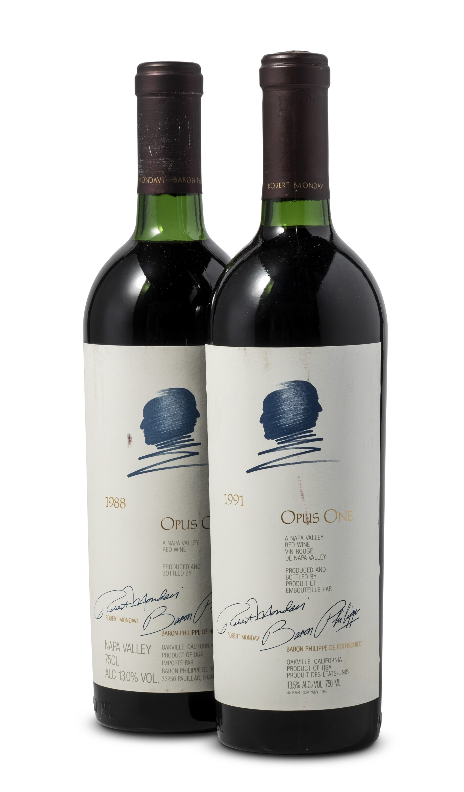 【2025】お歳暮・冬ギフト Mixed Opus One 1988-1991, Opus One 1988Scuffed and nicked ワイン