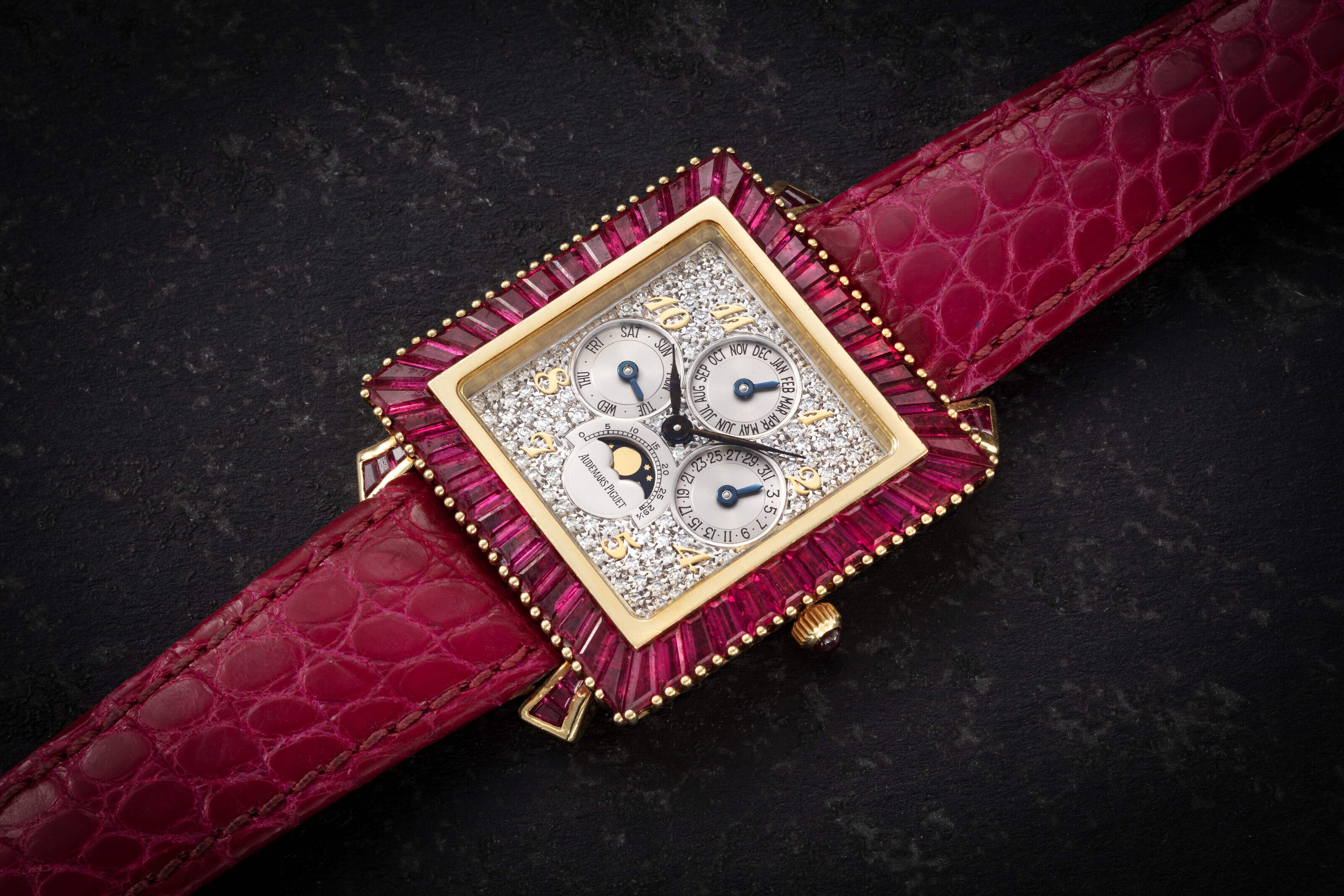 AUDEMARS PIGUET PERPETUAL CALENDAR REF 25756BA/R/0002 A SQUARE GOLD