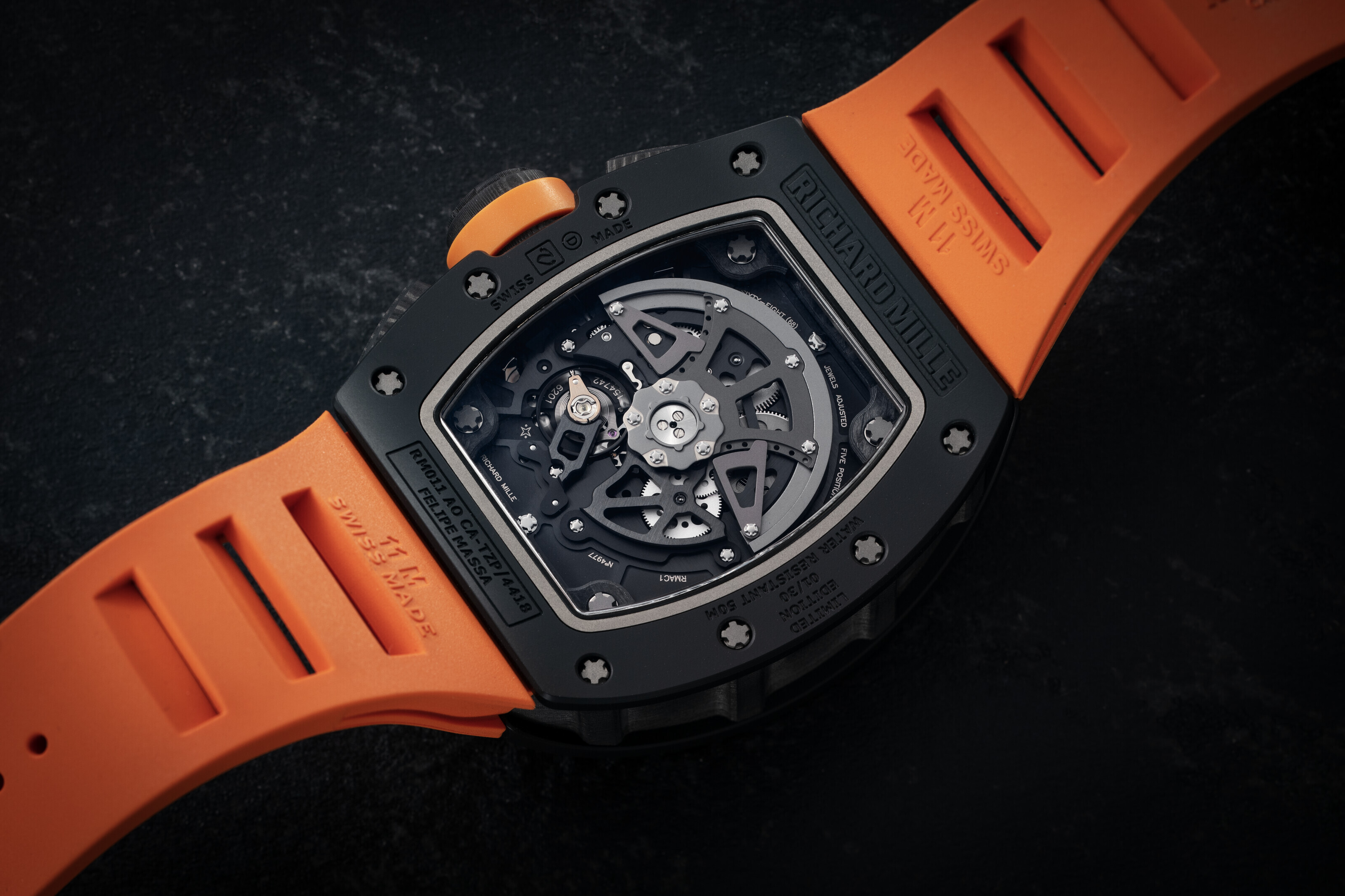 RICHARD MILLE RM 011- FM AD CA-TZP, A BLACK CERAMIC FLYBACK