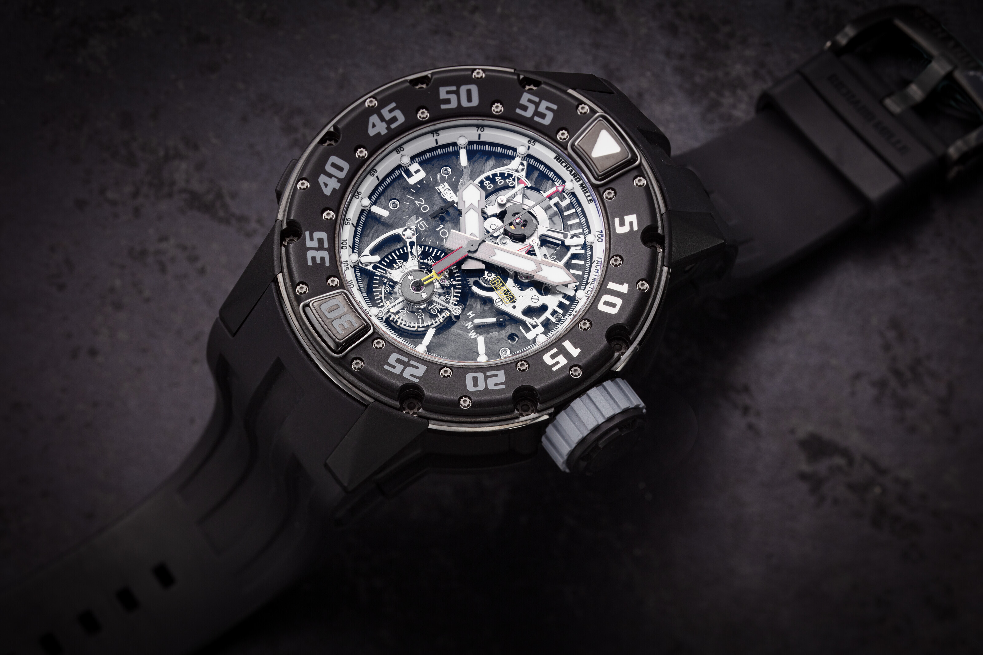 RICHARD MILLE RM025 AN CA, A TOURBILLON CHRONOGRAPH DIVER'S WATCH