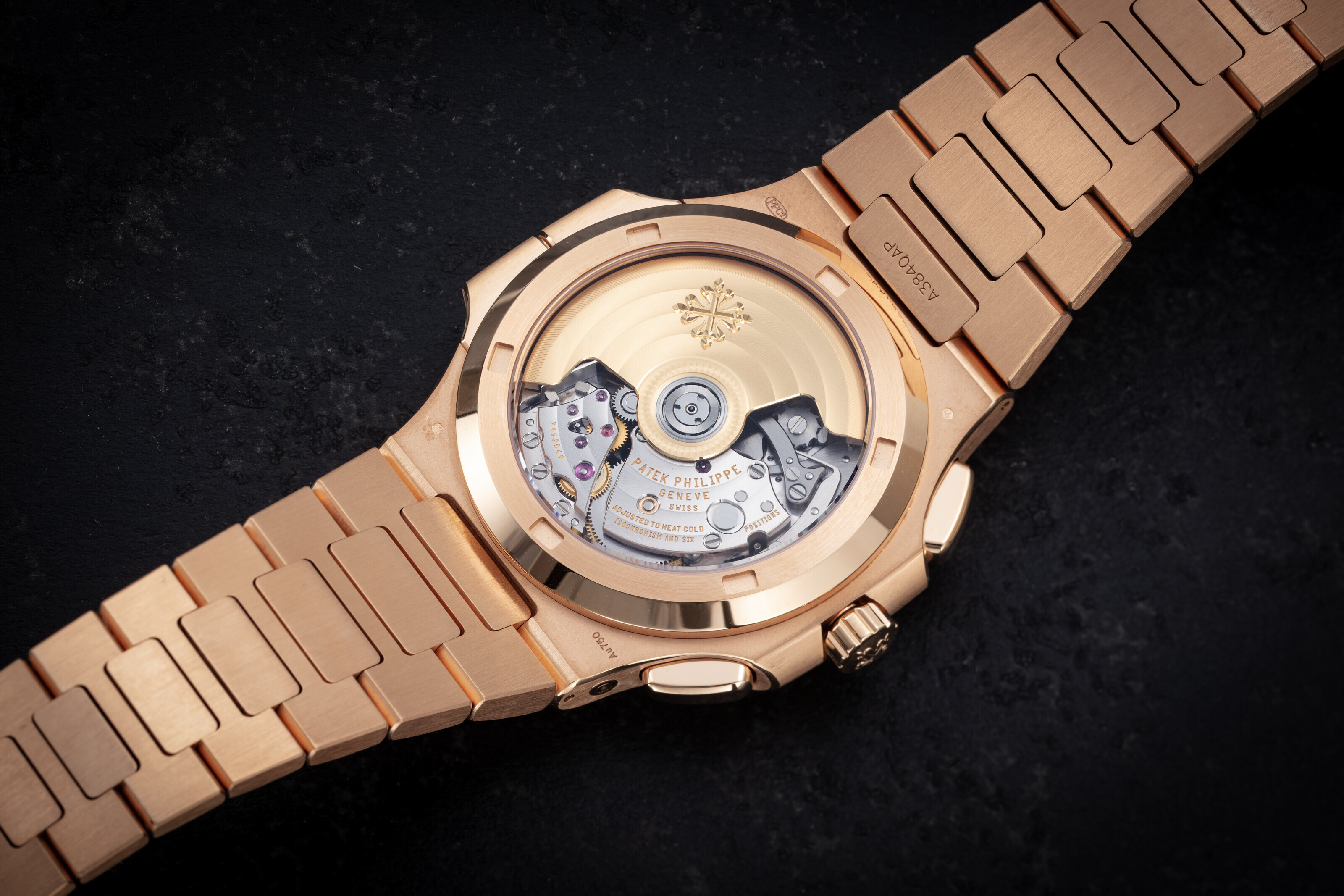 PATEK PHILIPPE, 5990/1R-001, A GOLD AUTOMATIC DUAL TIME