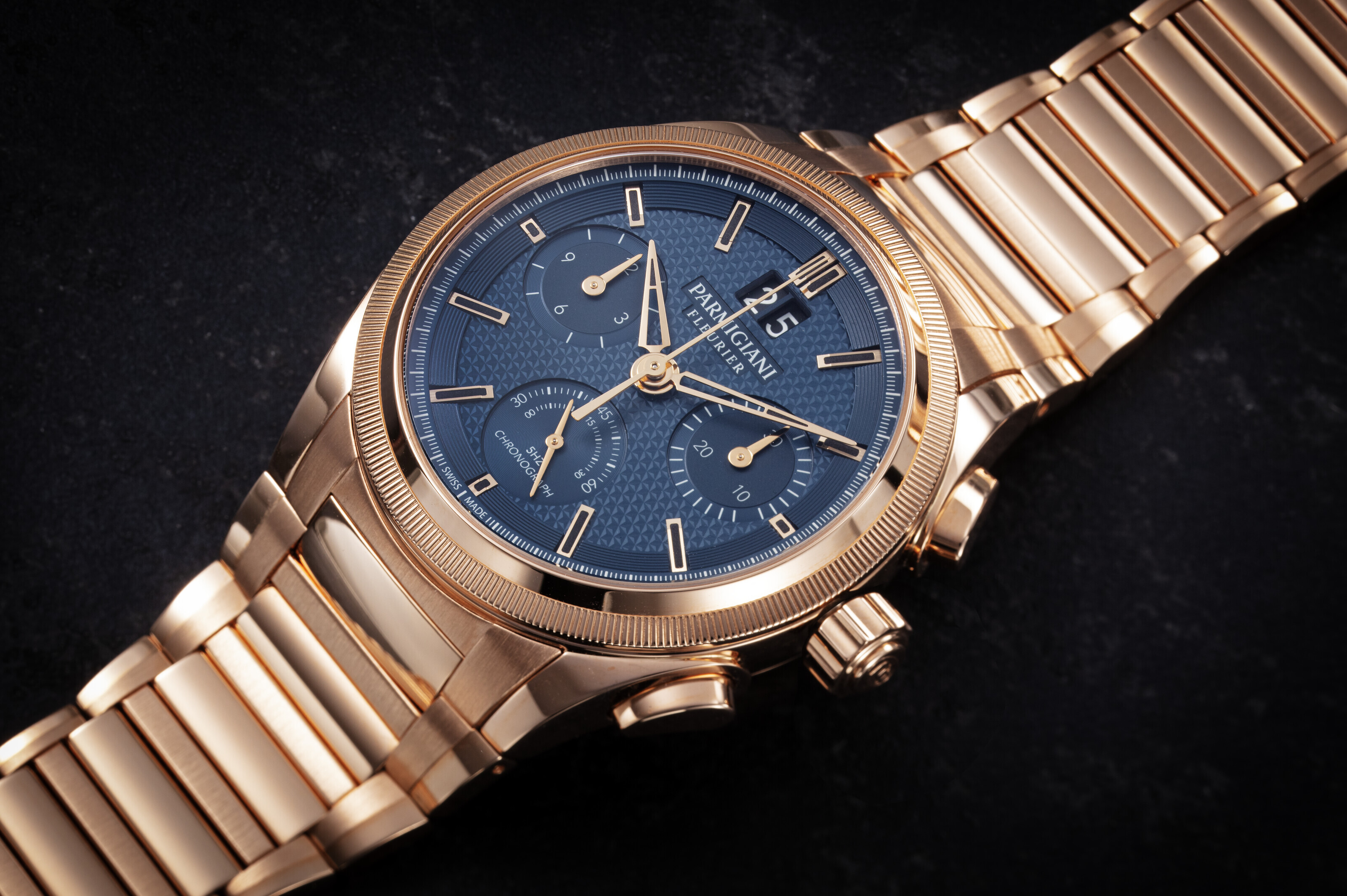 PARMIGIANI FLEURIER TONDAGRAPH GT ROSE GOLD BLUE A LIMITED EDITION HIGH BEAT CHRONOGRAPH