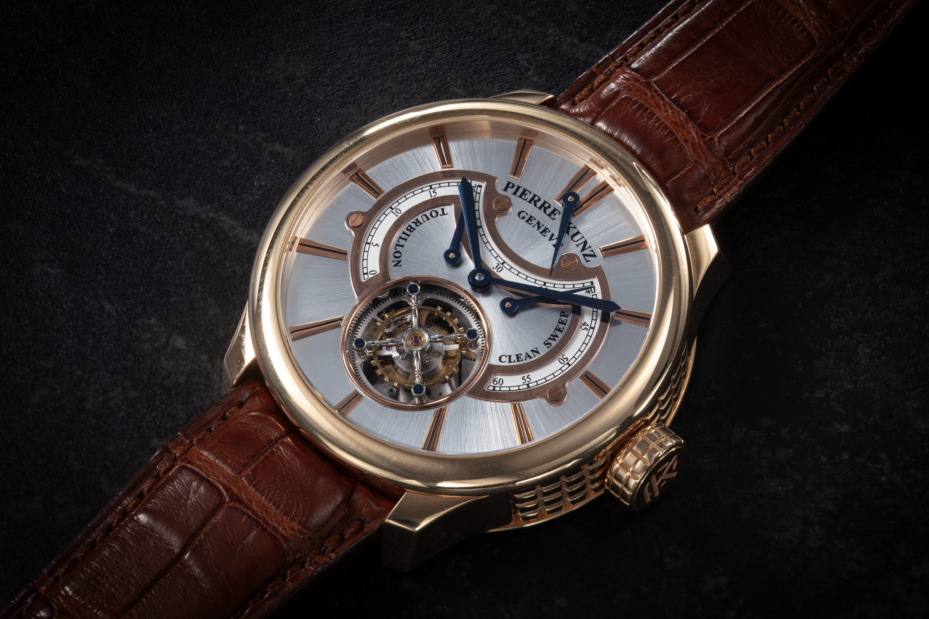 【P.D'AVESN】　ピエール・ダヴスン作　Tourbillons つむじ風 PIERRE KUNZ, TOURBILLON CLEAN SWEEP, A LIMITED EDITION PINK GOLD