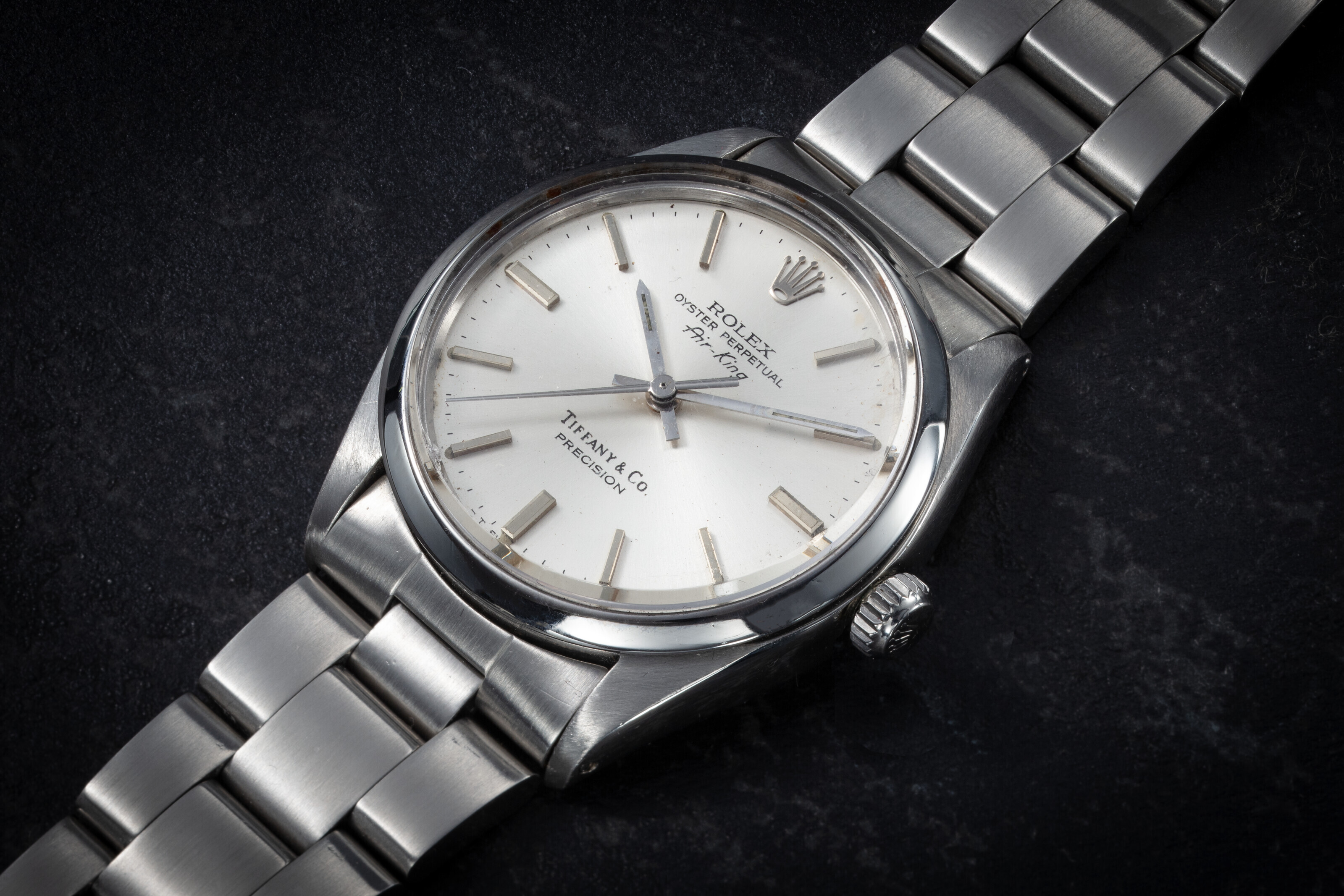 ROLEX, AIR-KING, REF 5500, A RARE STAINLESS STEEL AUTOMATIC 