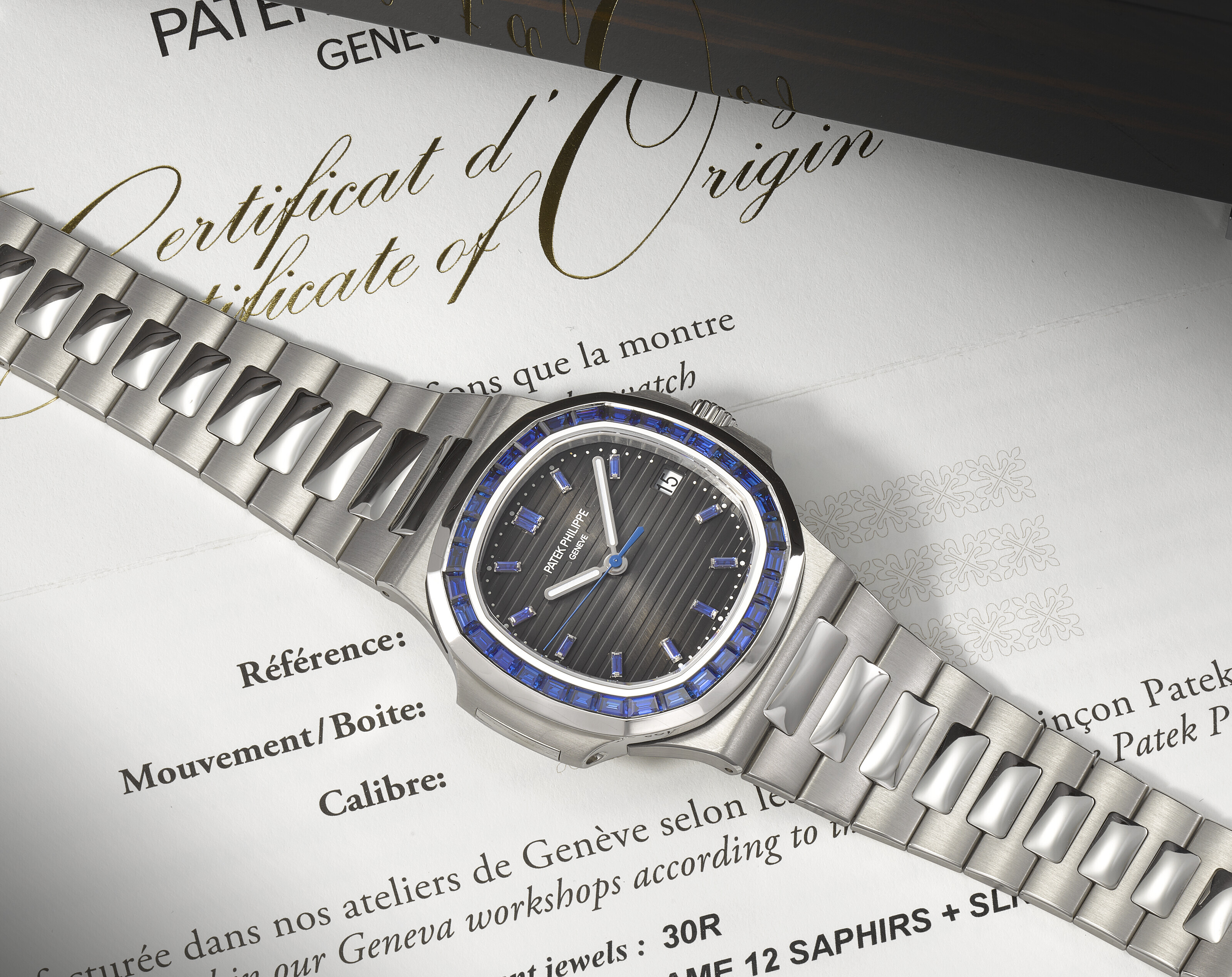 patek 5711 platinum sapphire