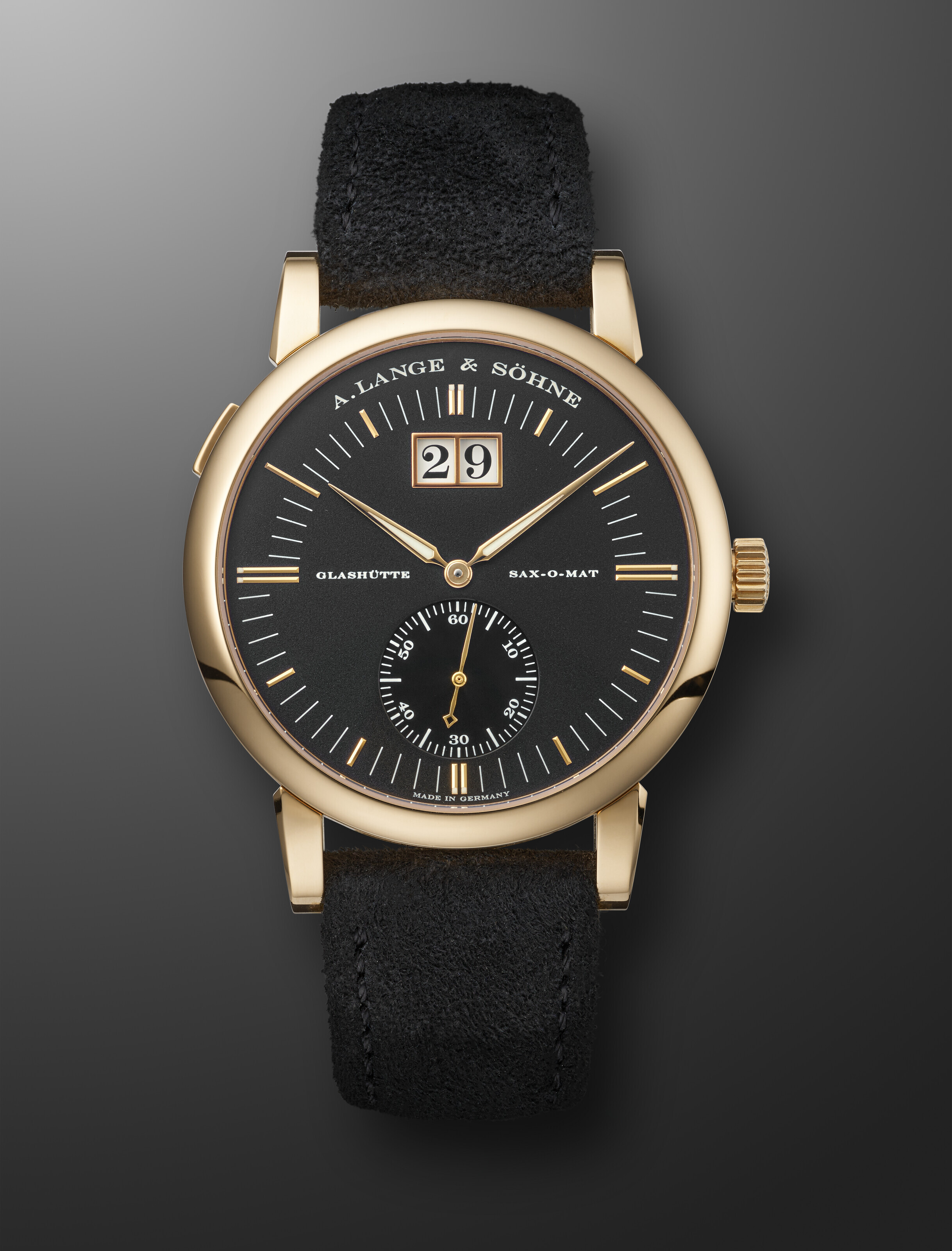 A. LANGE & SOHNE, PINK GOLD 'LANGEMATIX SAX-O-MAT' WITH ZERO RESET