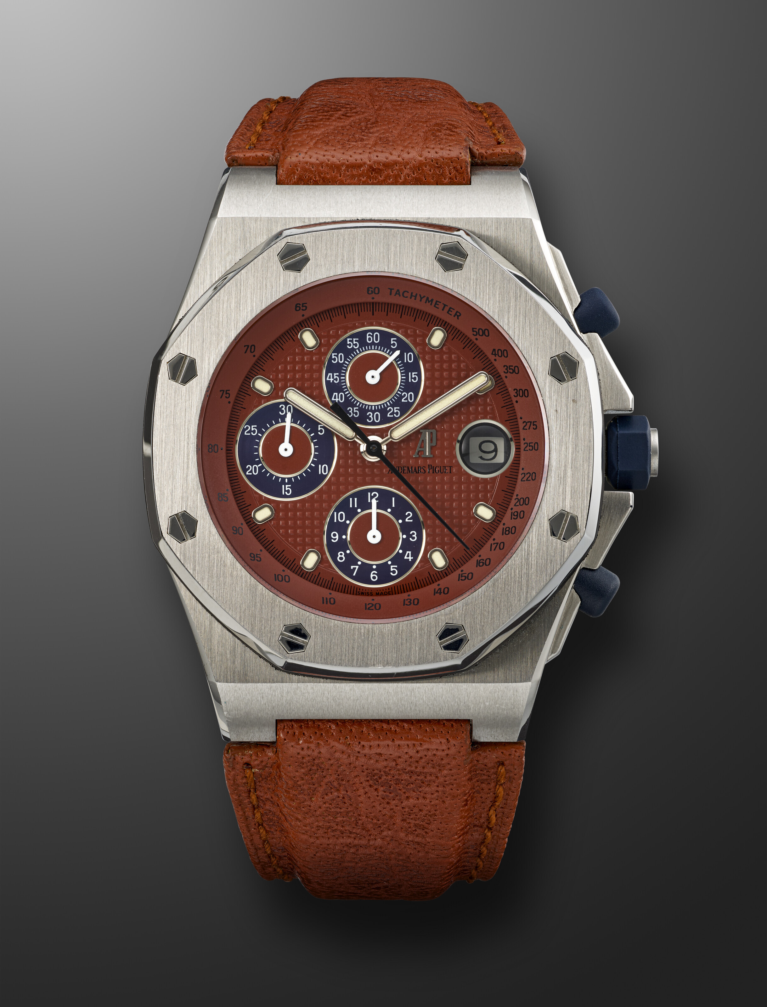 AUDEMARS PIGUET, STAINLESS STEEL CHRONOGRAPH 'ROYAL OAK OFFSHORE' WITH ...