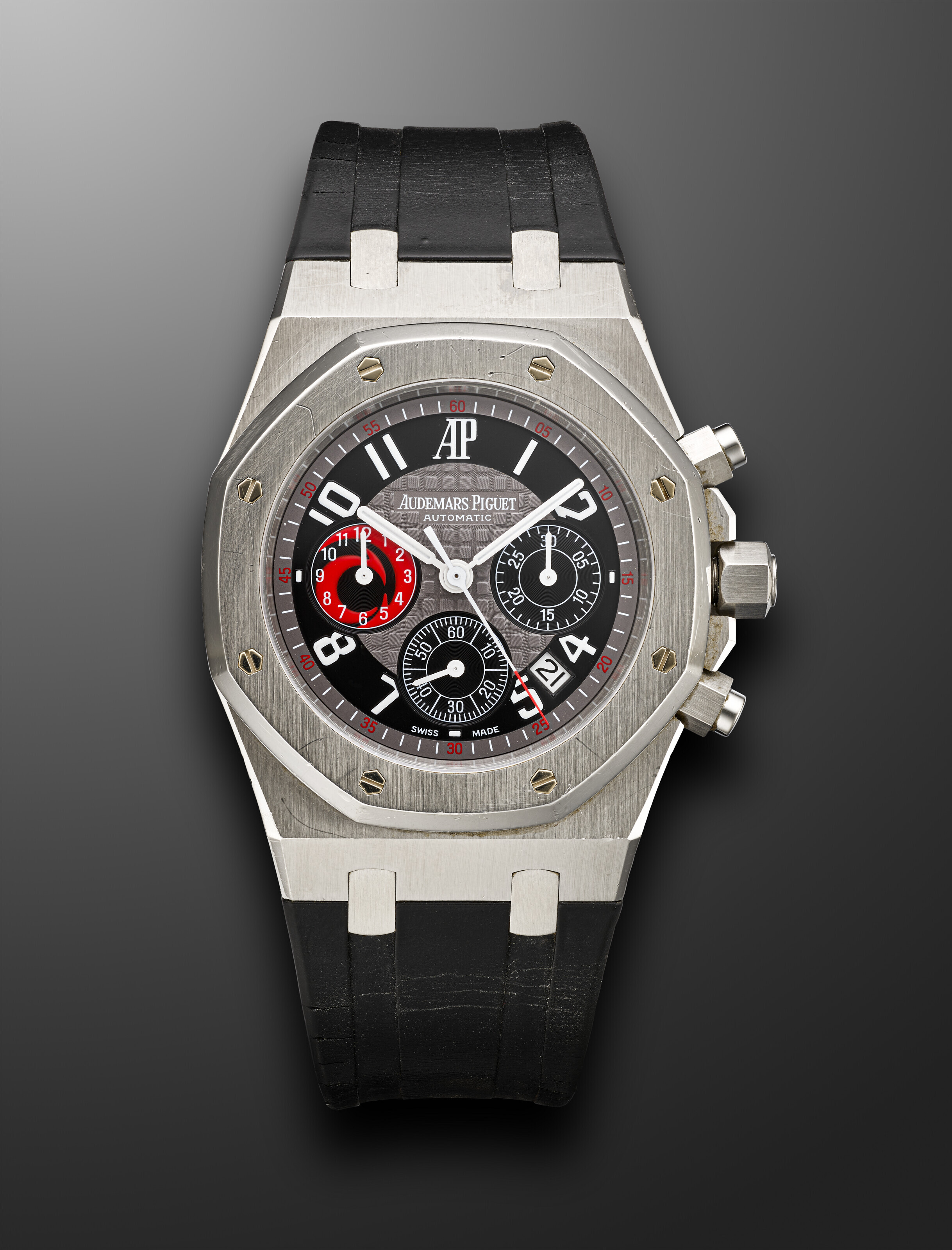 AUDEMARS PIGUET, LIMITED EDITION STAINLESS STEEL CHRONOGRAPH 'ROYAL OAK ...