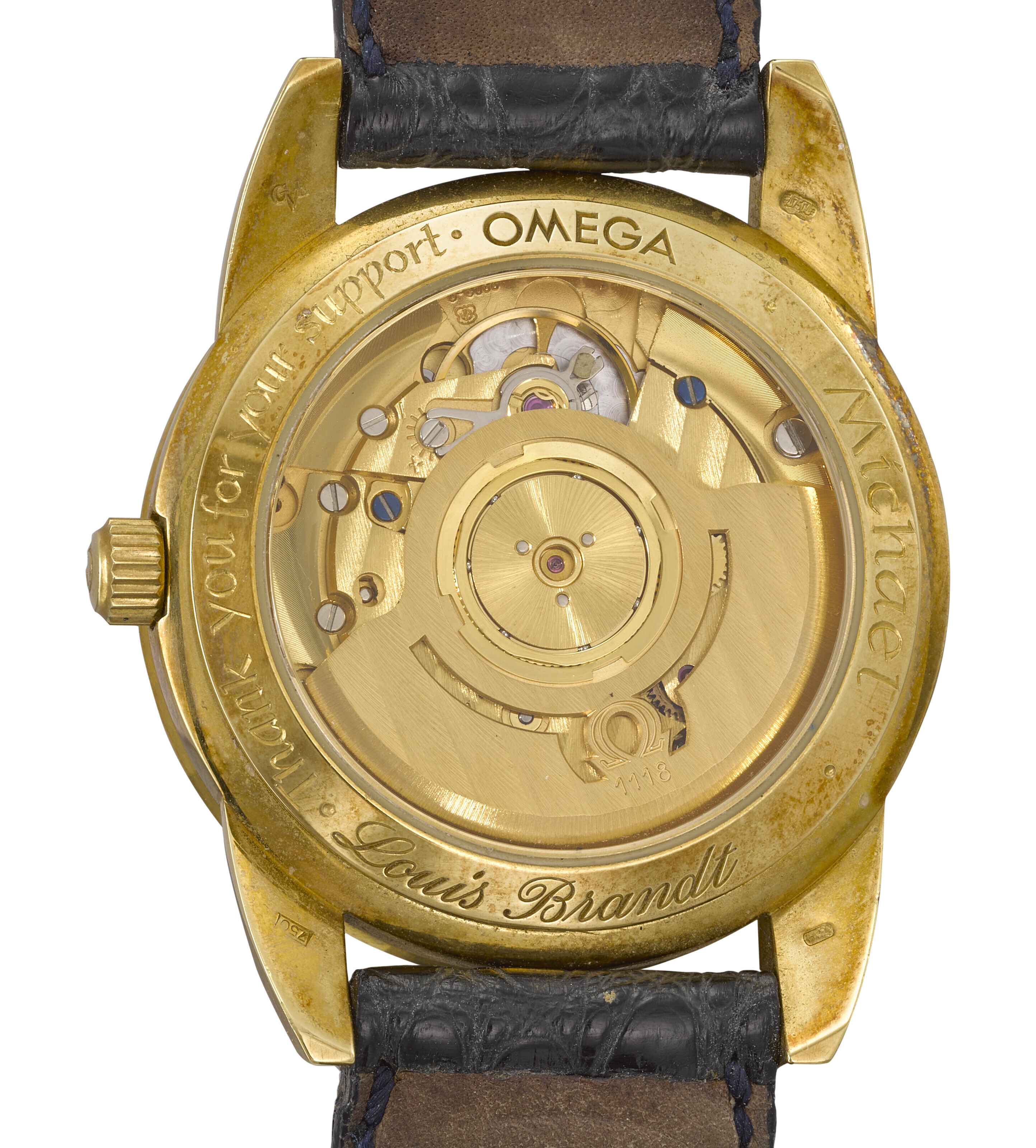 OMEGA YELLOW GOLD PERPETUAL CALENDAR LOUIS BRANDT WITH MOON PHASES AND LEAP YEAR INDICATION REF. 1750300 Christie s