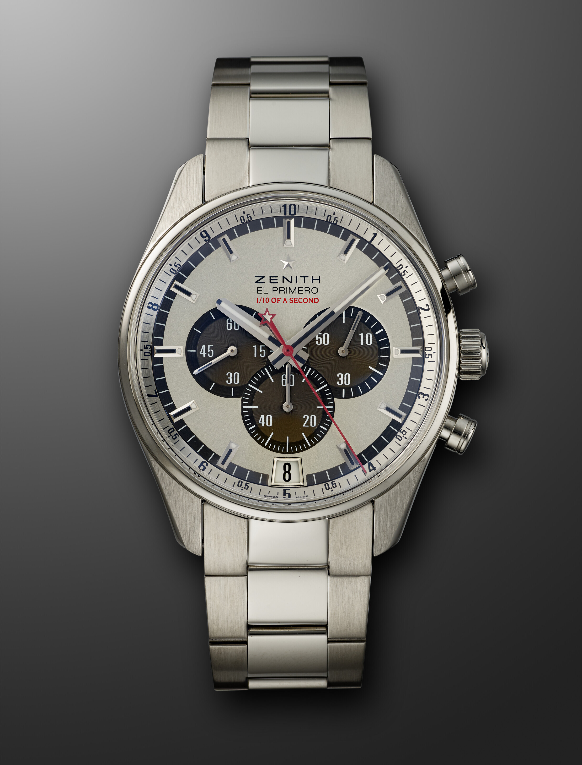 ZENITH, LIMITED EDITION STAINLESS STEEL CHRONOGRAPH 'JEAN-LOUIS