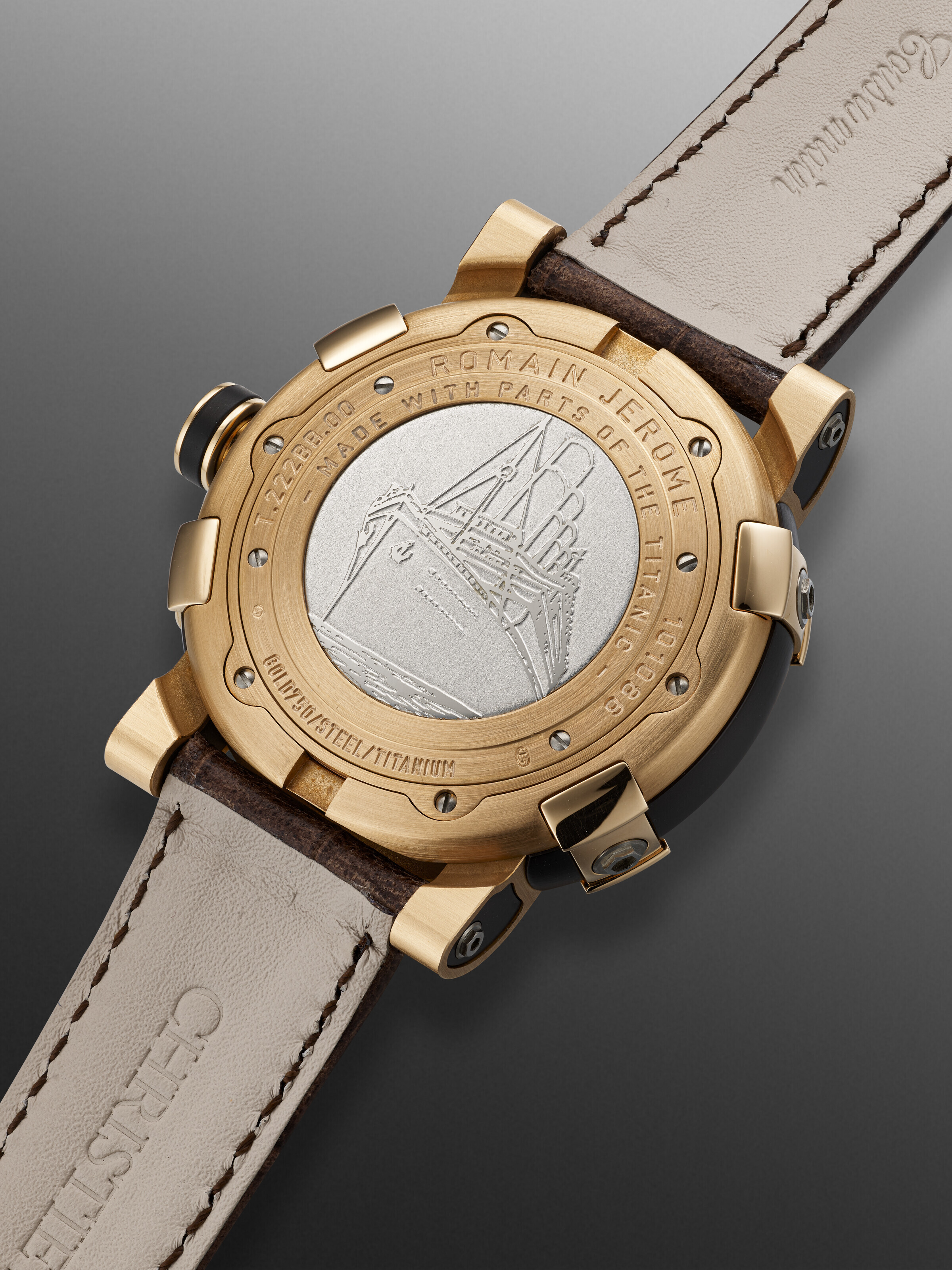 ROMAIN JEROME, PINK GOLD, STAINLESS STEEL AND TITANIUM 'TITANIC