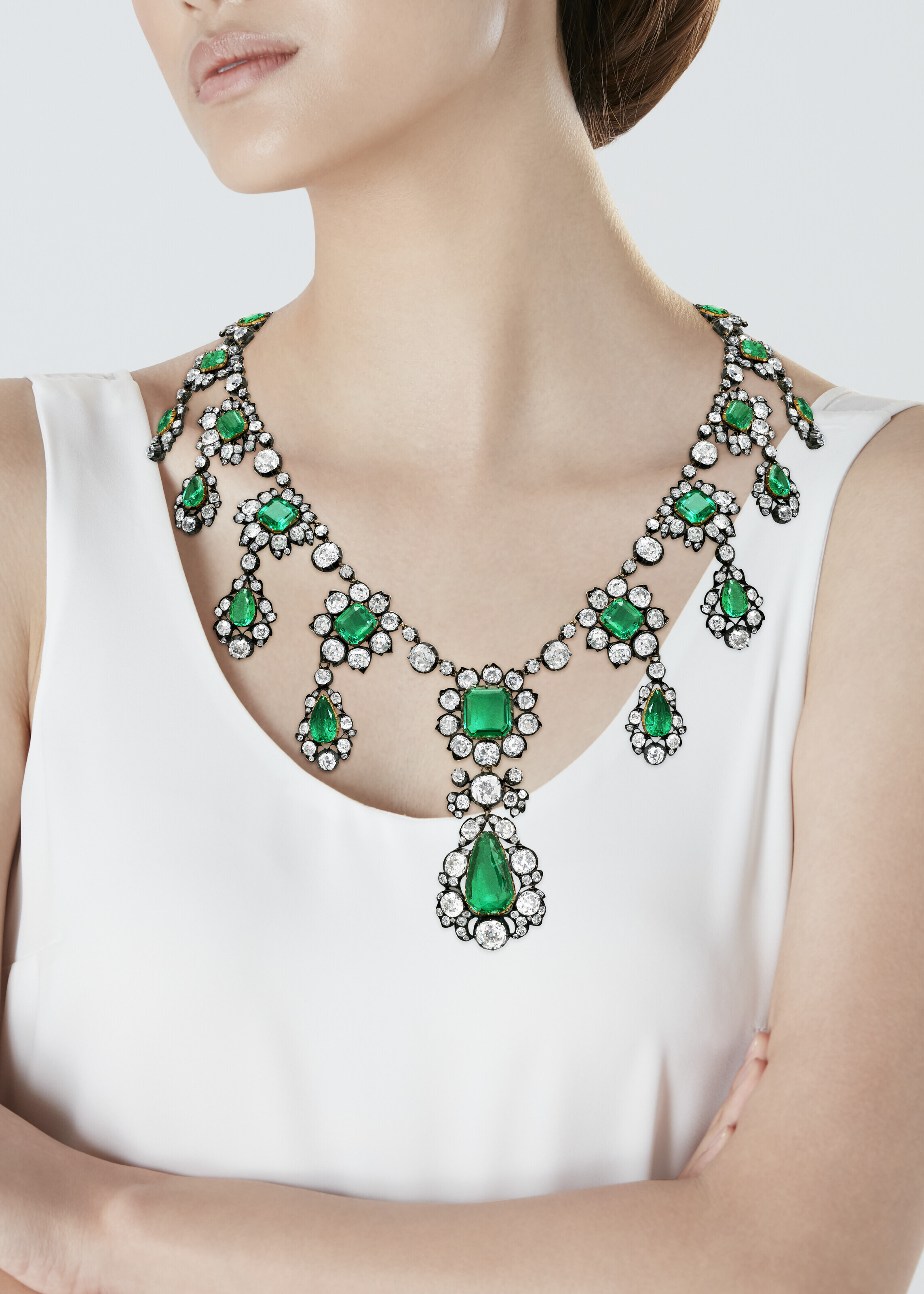Antique diamond cheap necklace