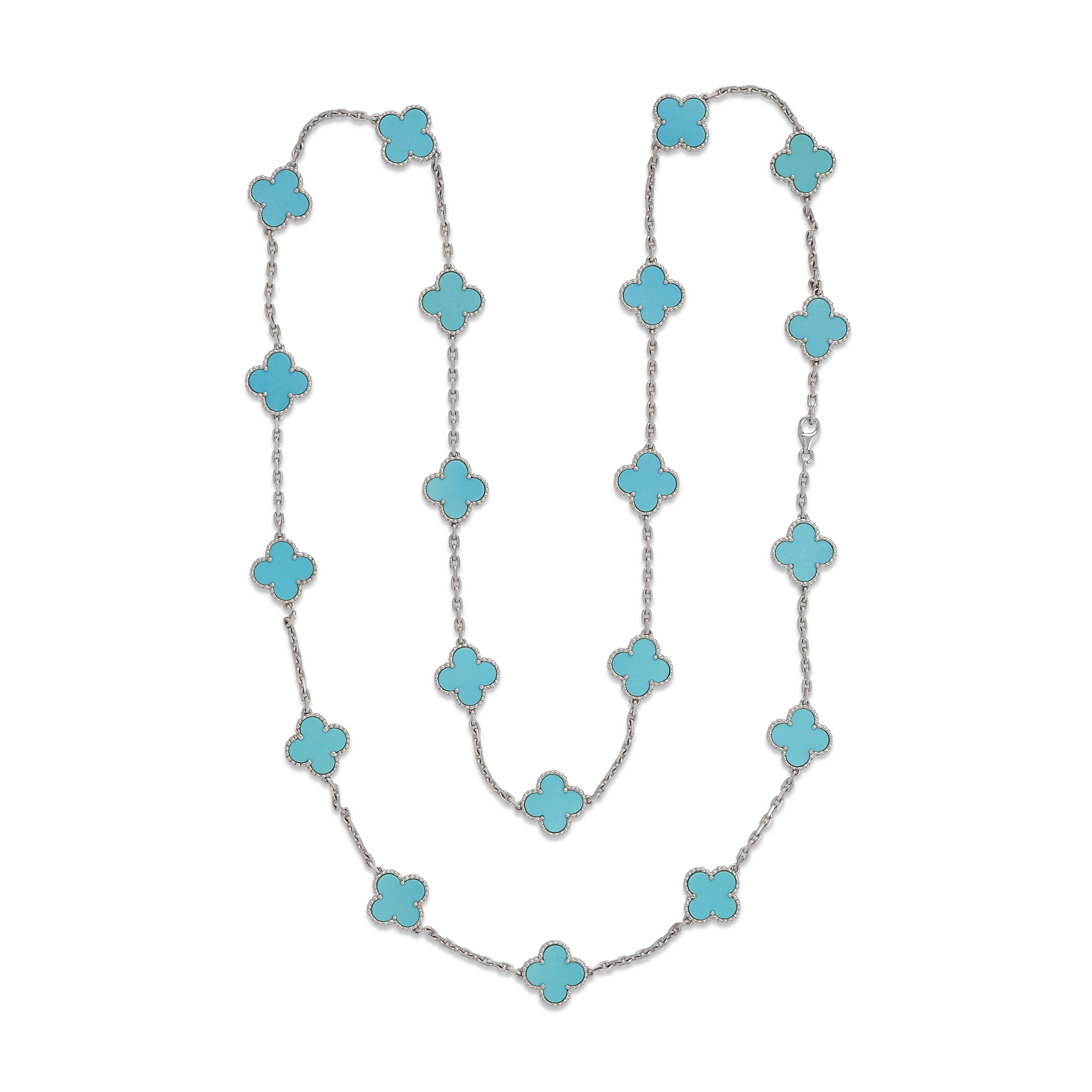 VAN CLEEF ARPELS TURQUOISE 'ALHAMBRA' SAUTOIR, Christie's