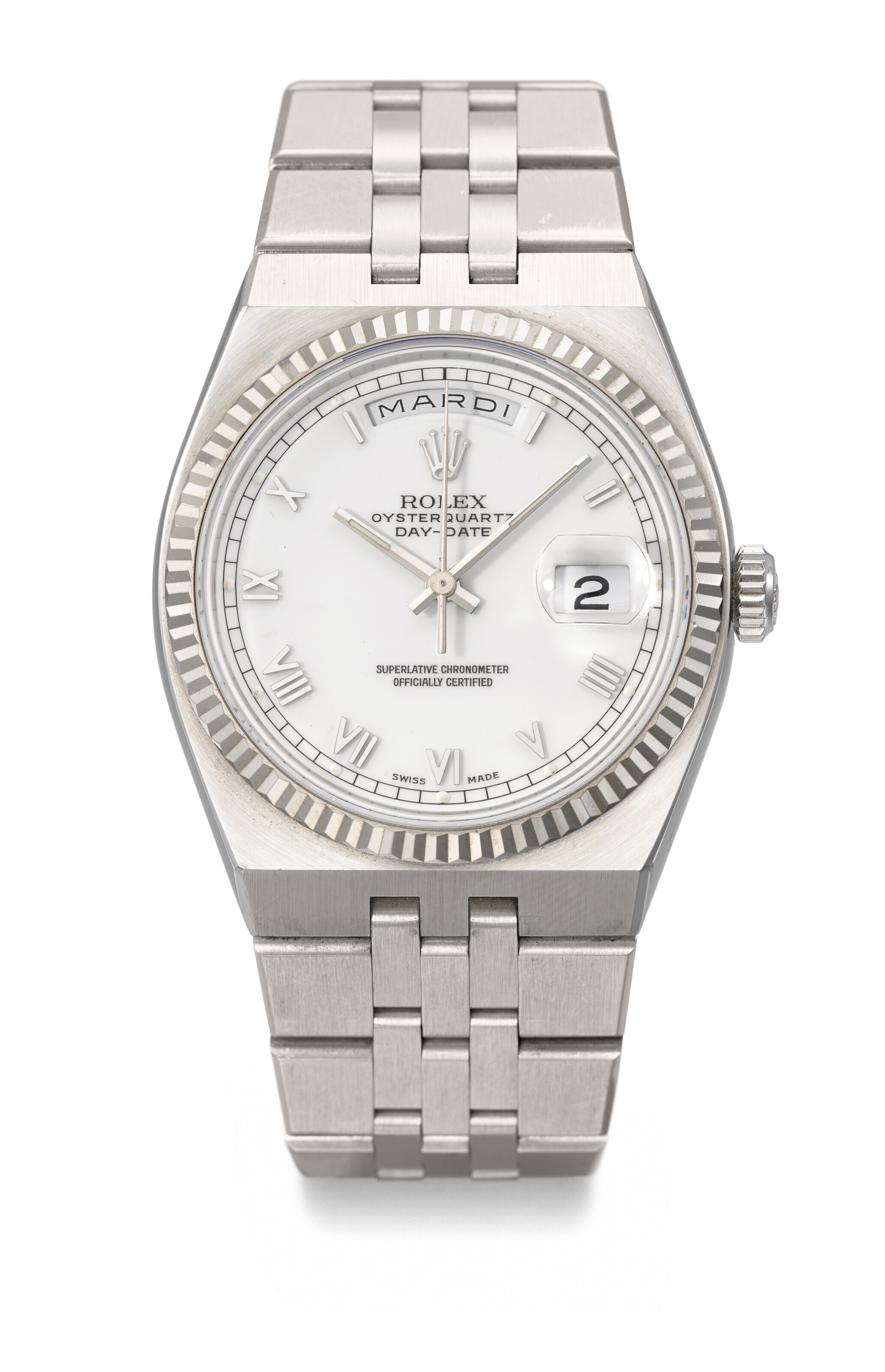 ROLEX. A RARE STAINLESS STEEL LIMITED EDITION AUTOMATIC WRISTWATCH