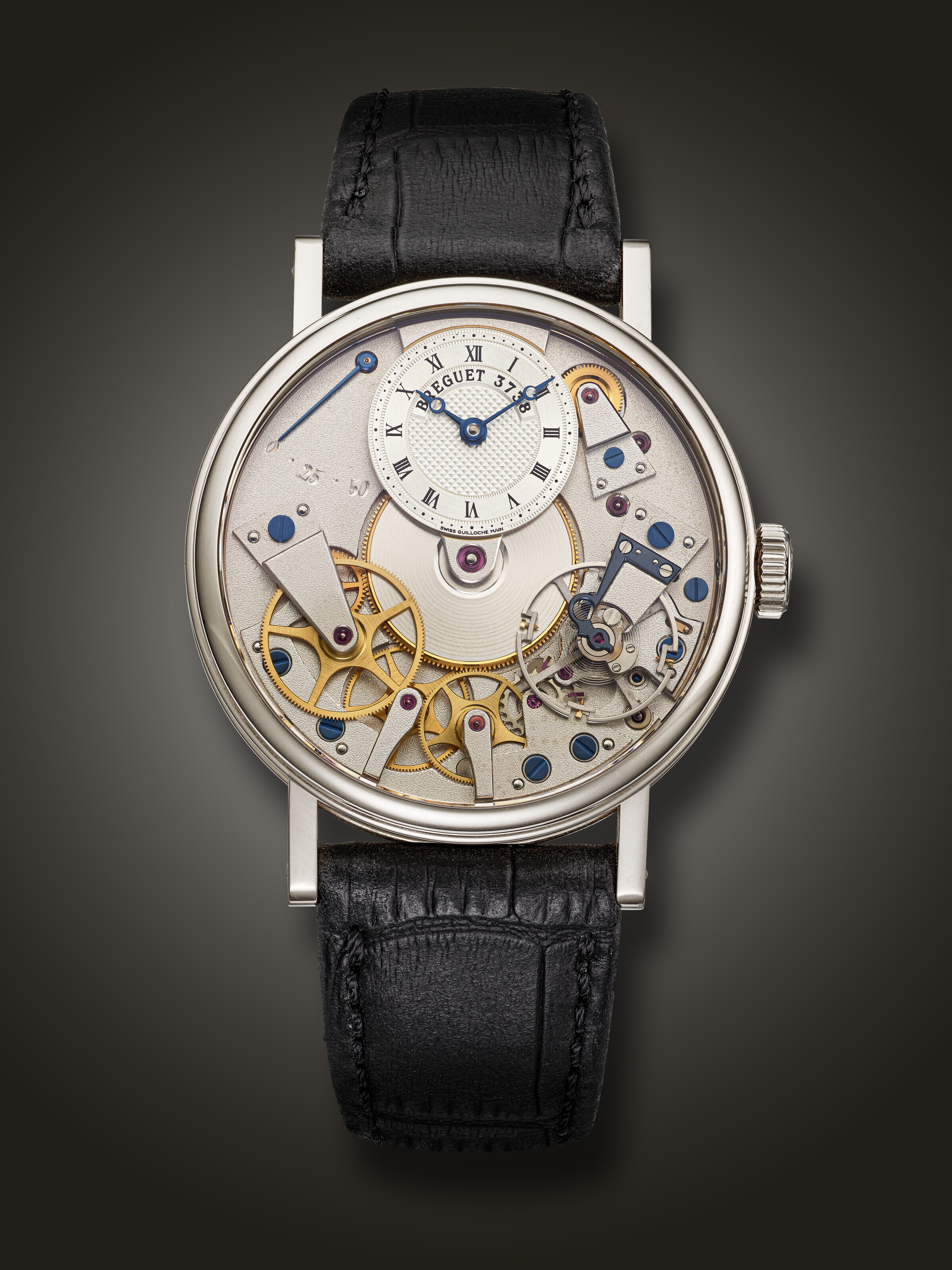 BREGUET WHITE GOLD SEMI SKELETONIZED LA TRADITION REF. 7027 Christie s