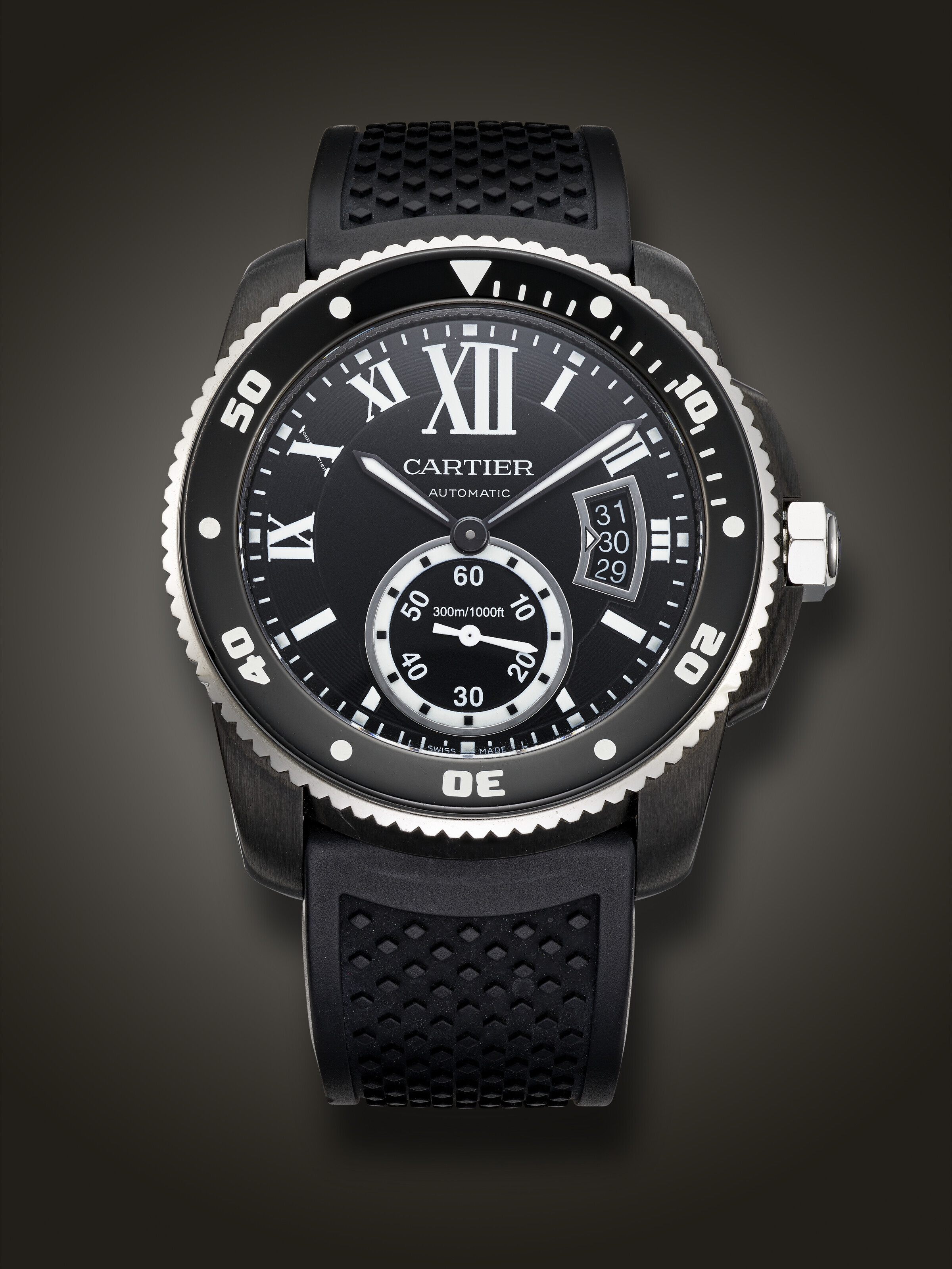 Cartier clearance diver black