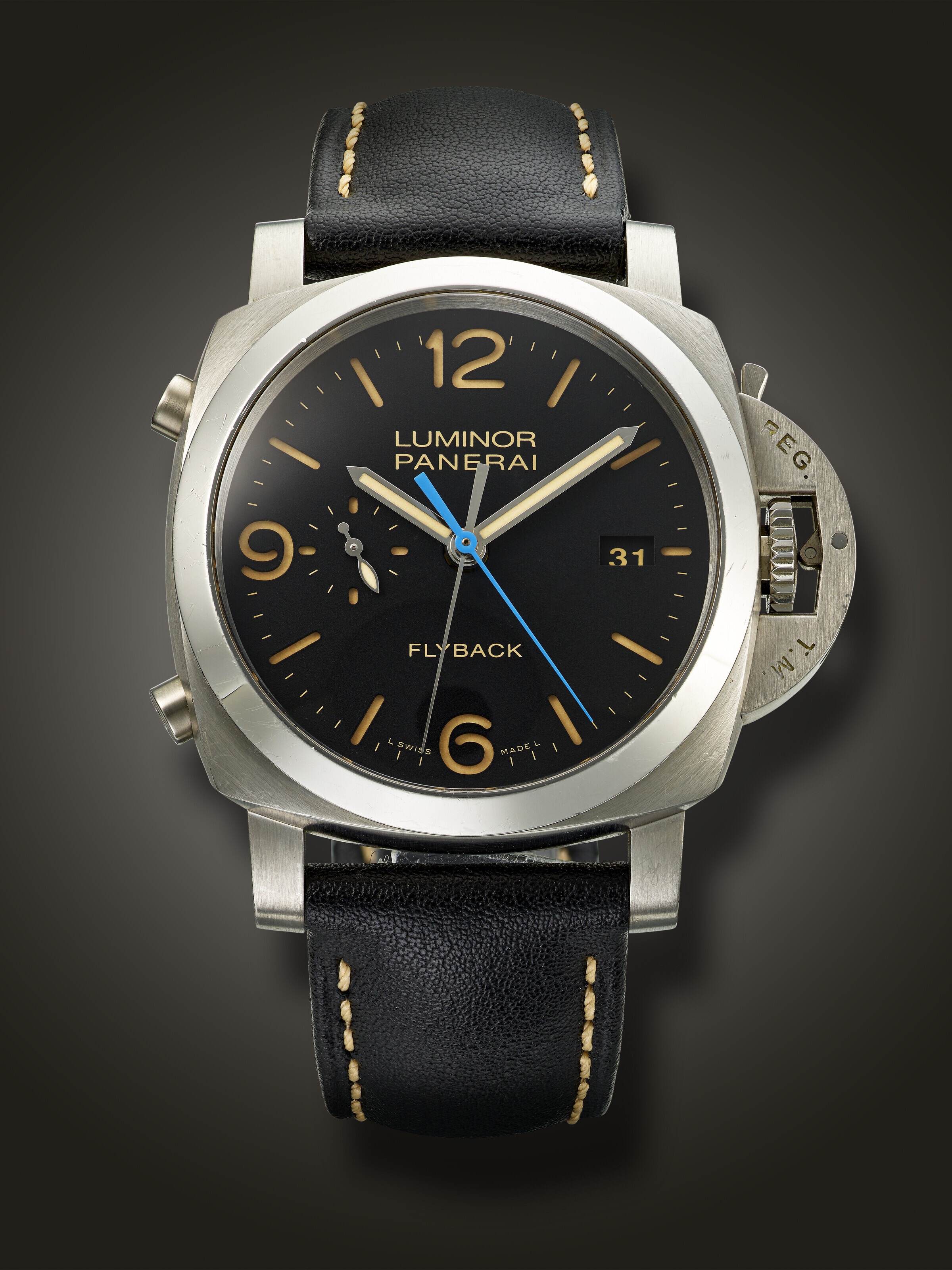 PANERAI LIMITED EDITION STAINLESS STEEL FLYBACK CHRONOGRAPH LUMINOR 1950 NO. 1002 1500 REF. PAM00524 Christie s