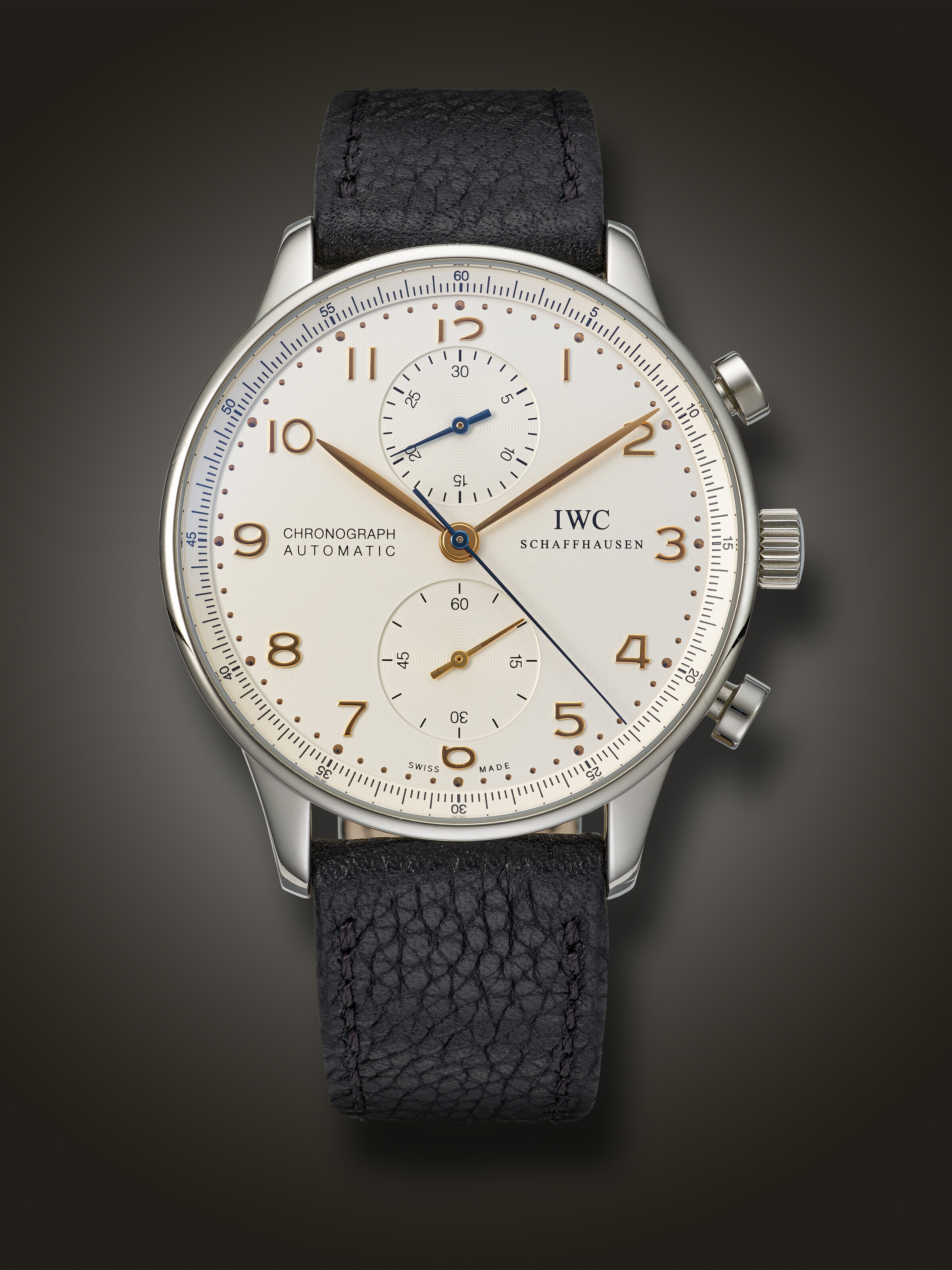 IWC, STAINLESS STEEL CHRONOGRAPH ‘PORTUGUESE’, REF. 3714, | Christie’s
