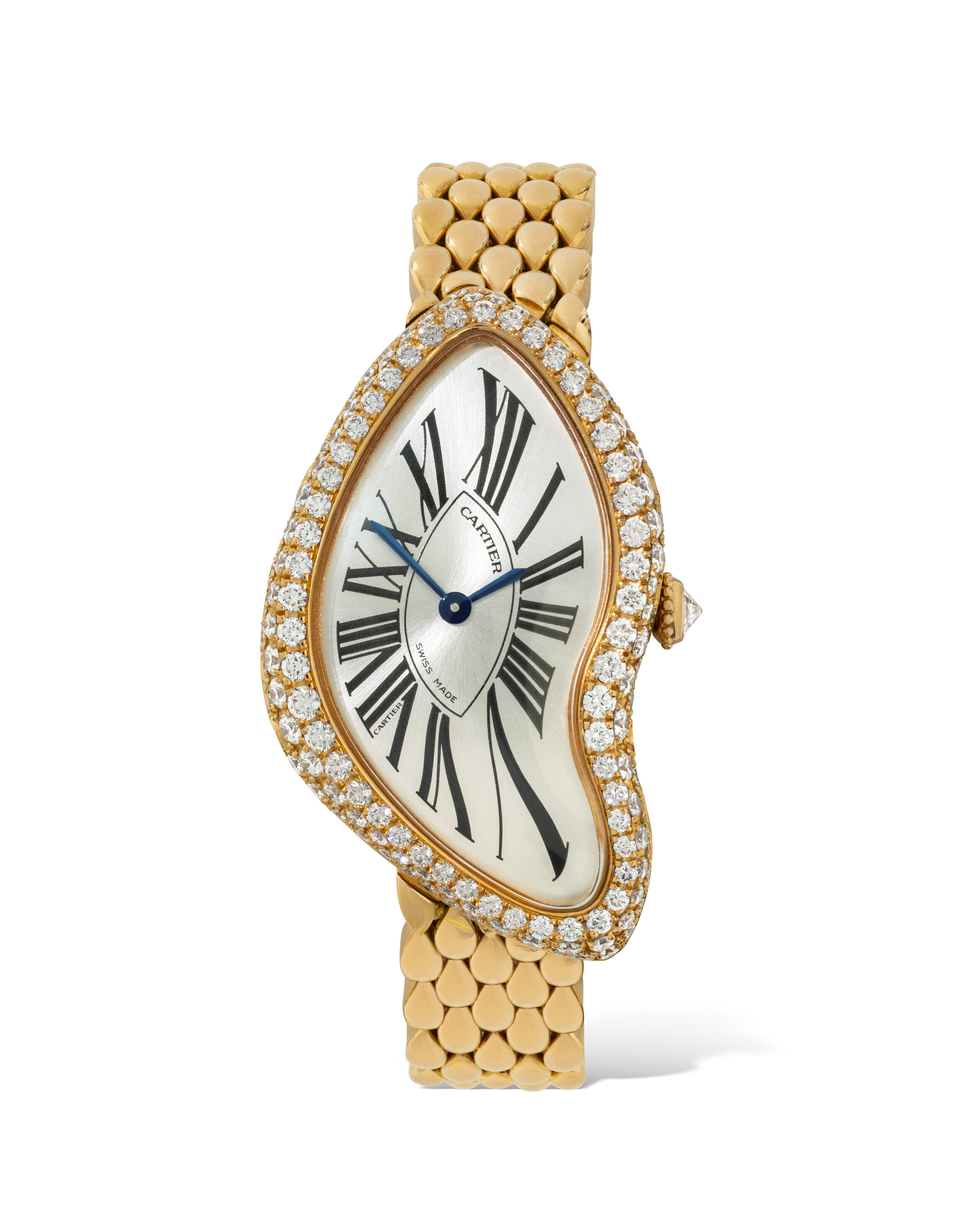 Cartier. A limited edition diamond ‘Crash’ lady’s wristwatch, sold for CHF138,600 on 7 November 2023 at Christie's in Geneva