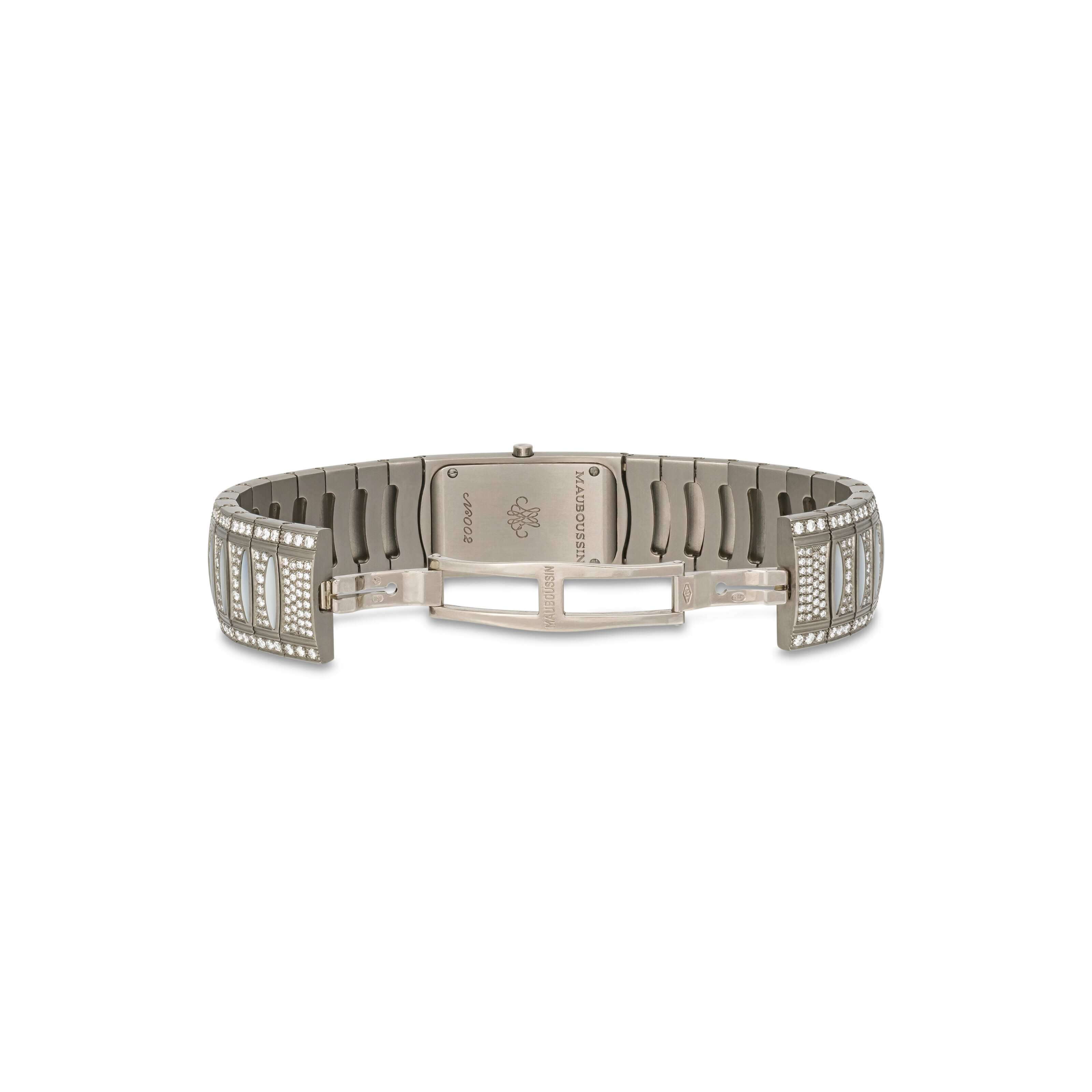 MAUBOUSSIN Mini Carre Lady\'s Stainless Steel Diamond Mother Of Pearl Wrist Watch Ménilmontant Carré Women main image 3