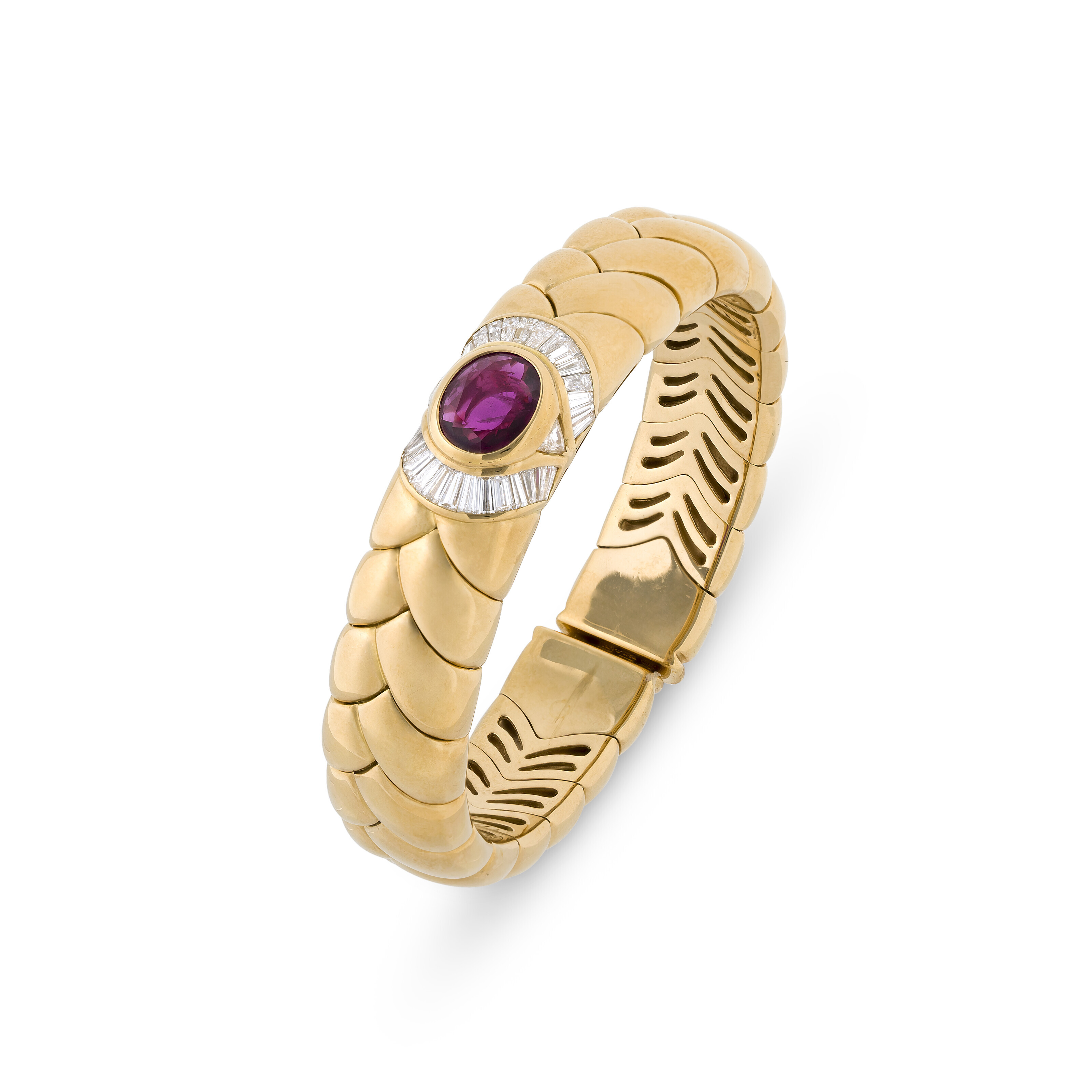 Bulgari ruby and diamond bracelet christie s