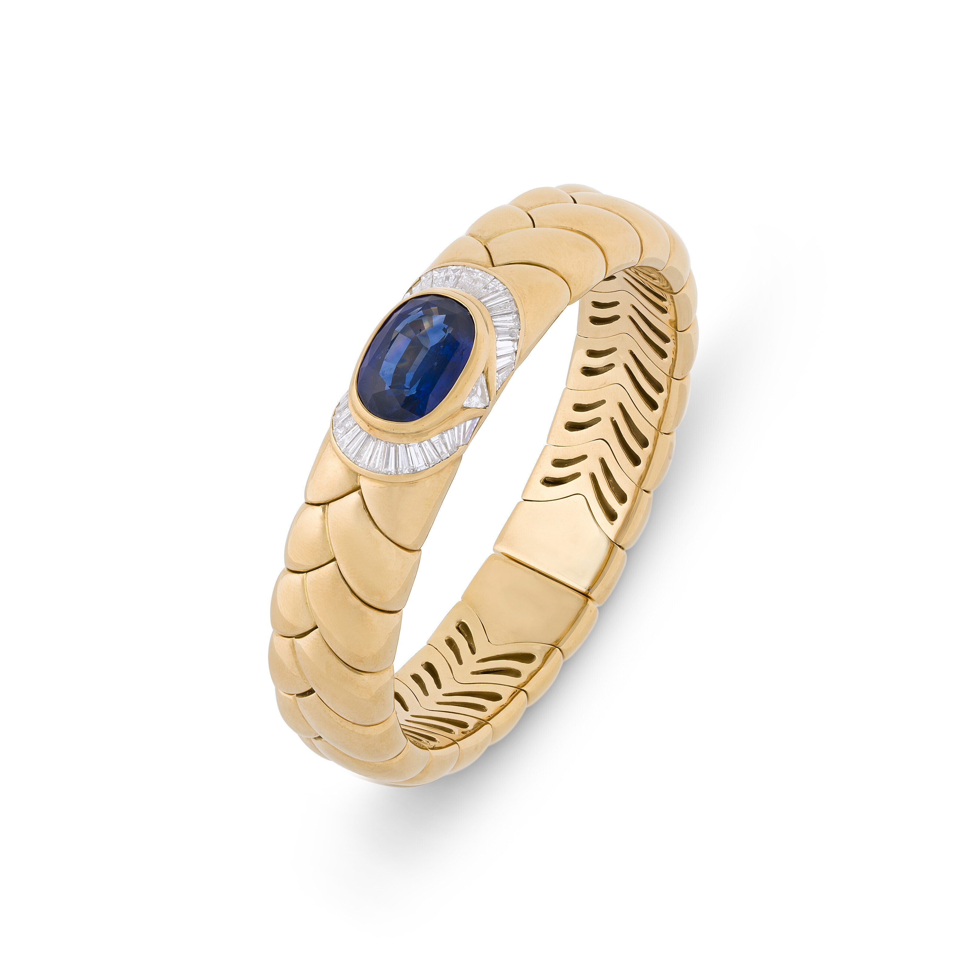 BULGARI SAPPHIRE AND DIAMOND BRACELET Christie s