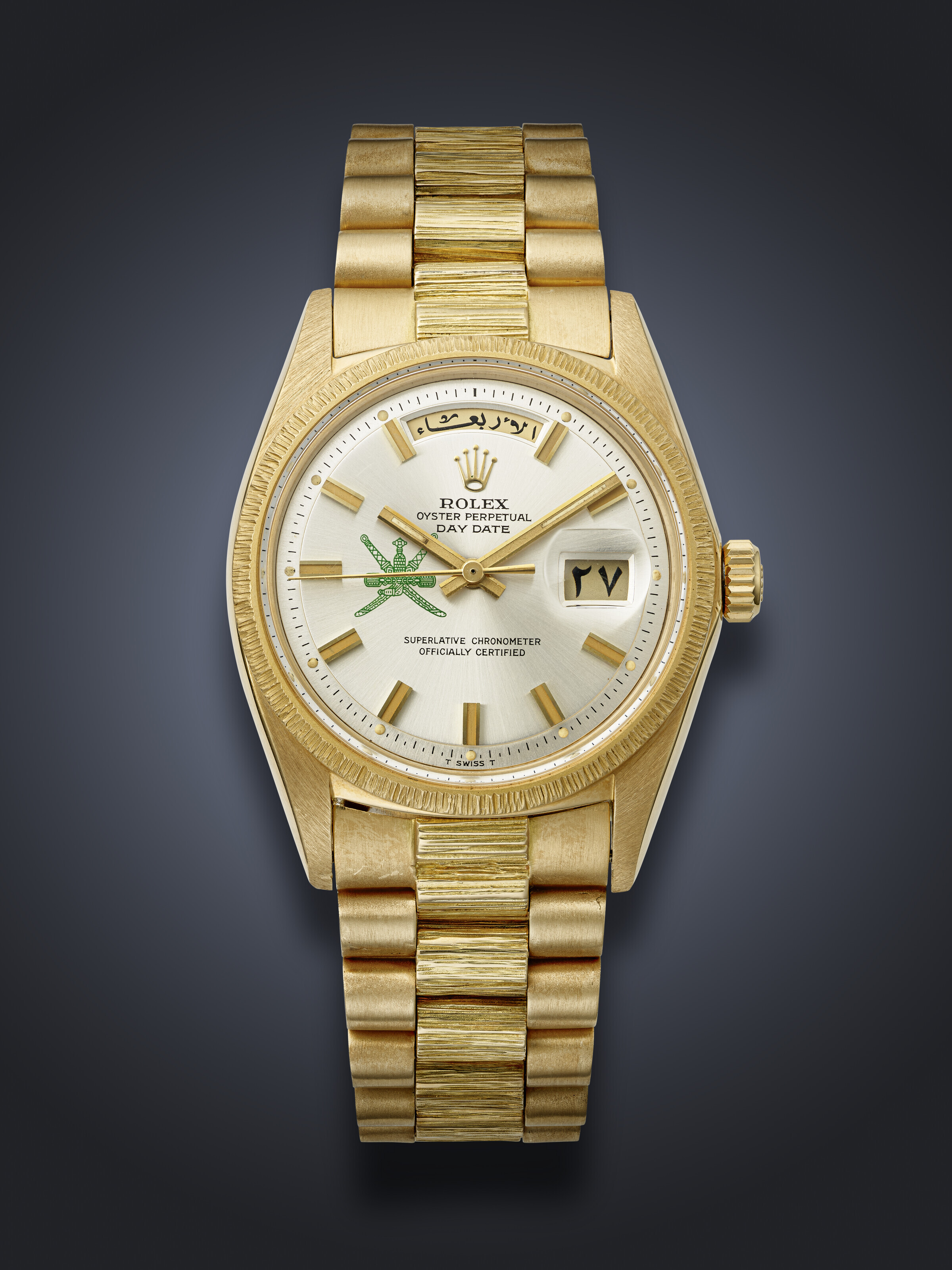 ROLEX, RARE YELLOW GOLD CHRONOGRAPH 'DAYTONA', WITH CHAMPAGNE