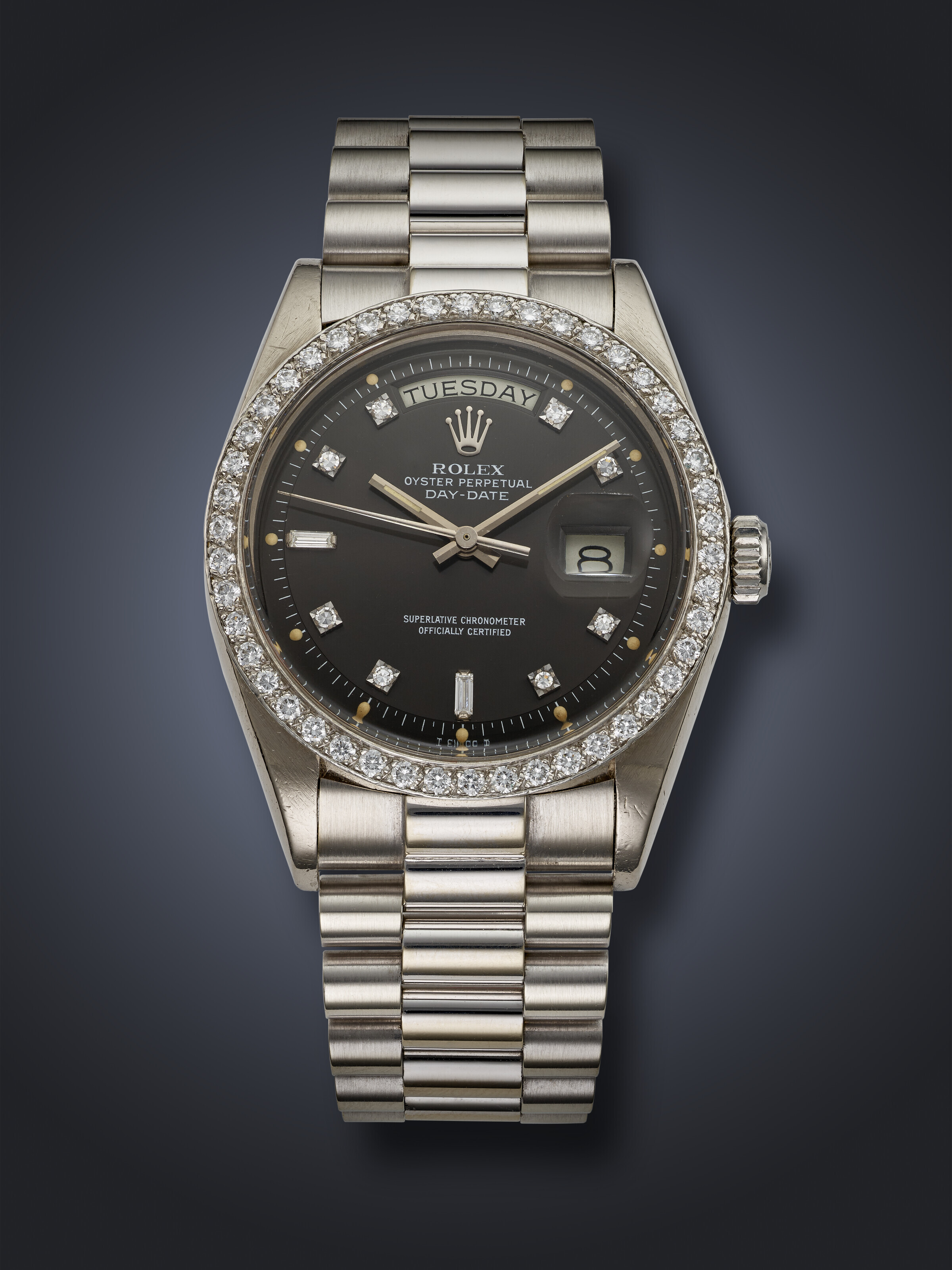 Rolex 1803 Rolex White Gold Diamond ROLEX, RARE YELLOW GOLD AND