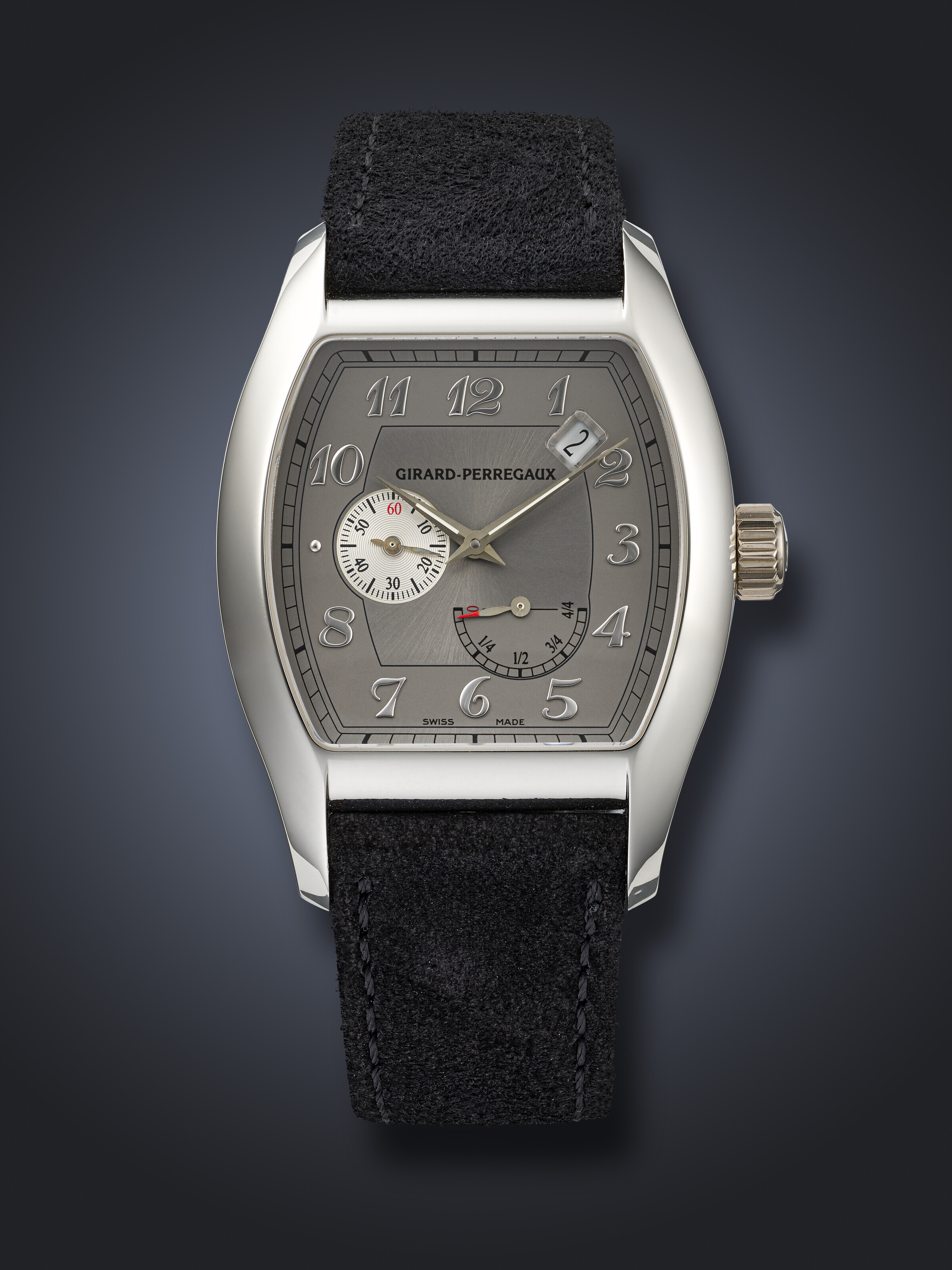 GIRARD-PERREGAUX, RARE SET OF 3 PLATINUM 'COLLECTION PRESTIGE