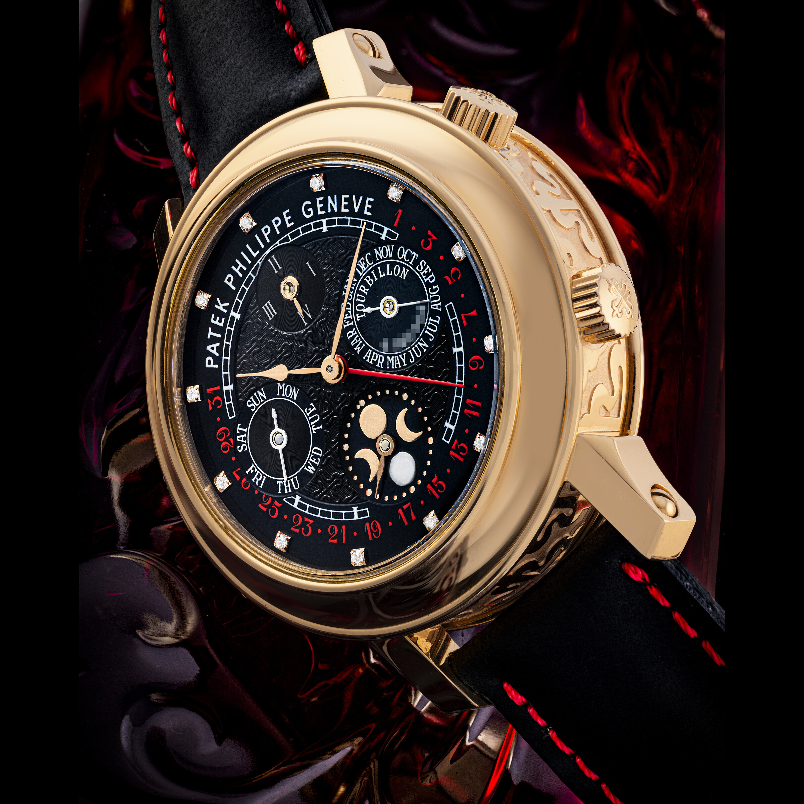 PATEK PHILIPPE. A UNIQUE MAGNIFICENT AND HIGHLY COMPLICATED 18K