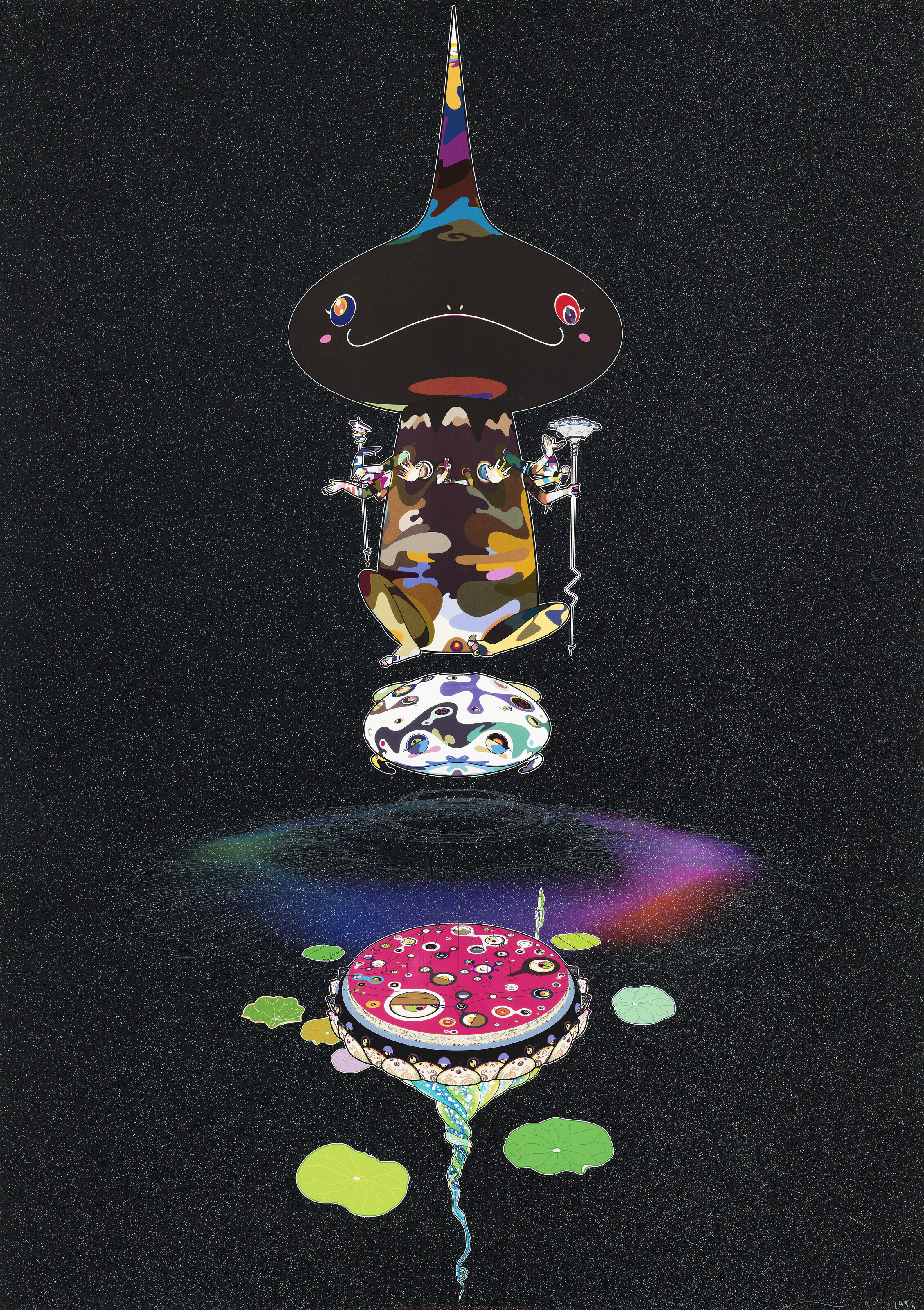 TAKASHI MURAKAMI (B. 1962), Reversed Double Helix – Black Head