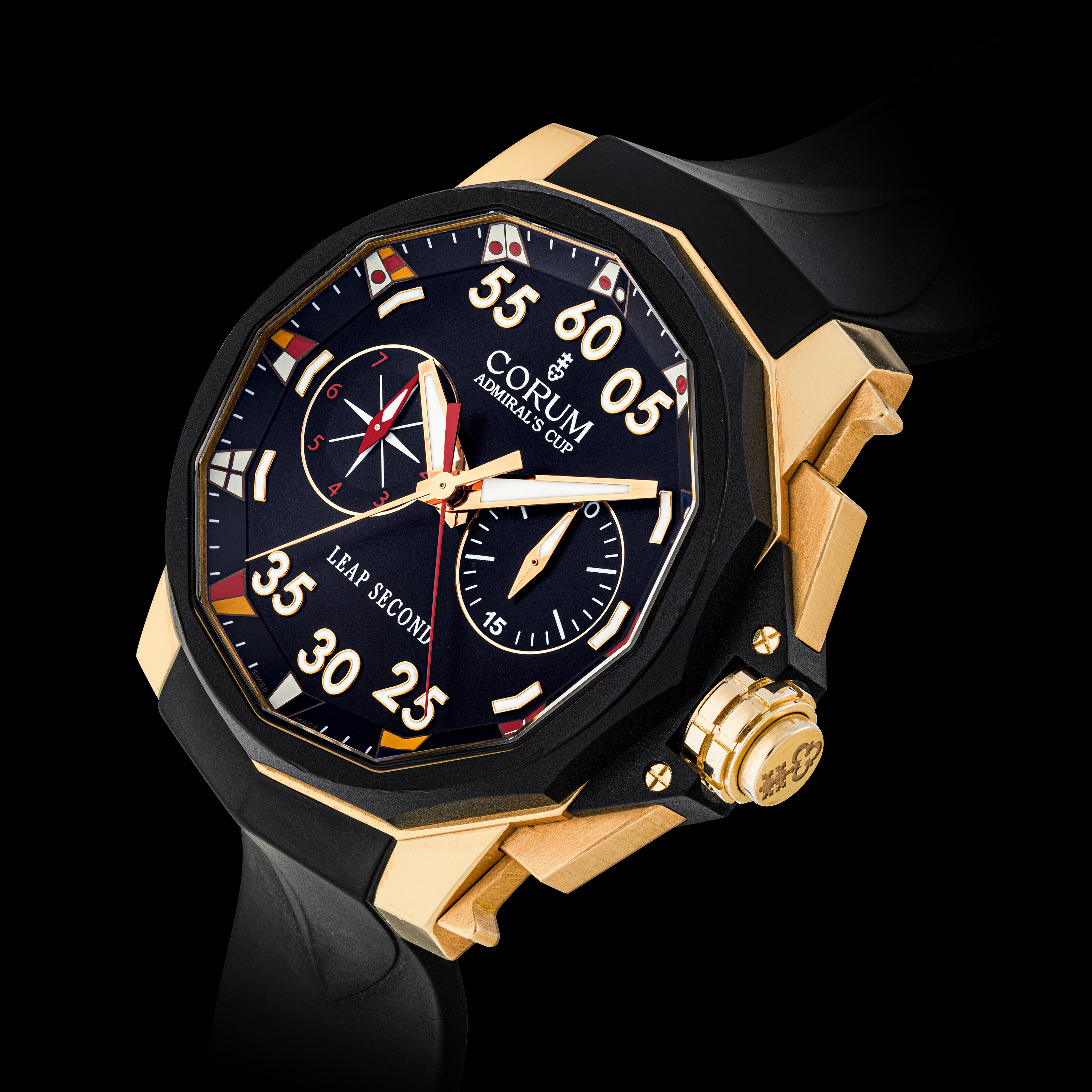 CORUM, LIMITED EDITION OF 250 PIECES, PINK GOLD ADMIRAL'S CUP